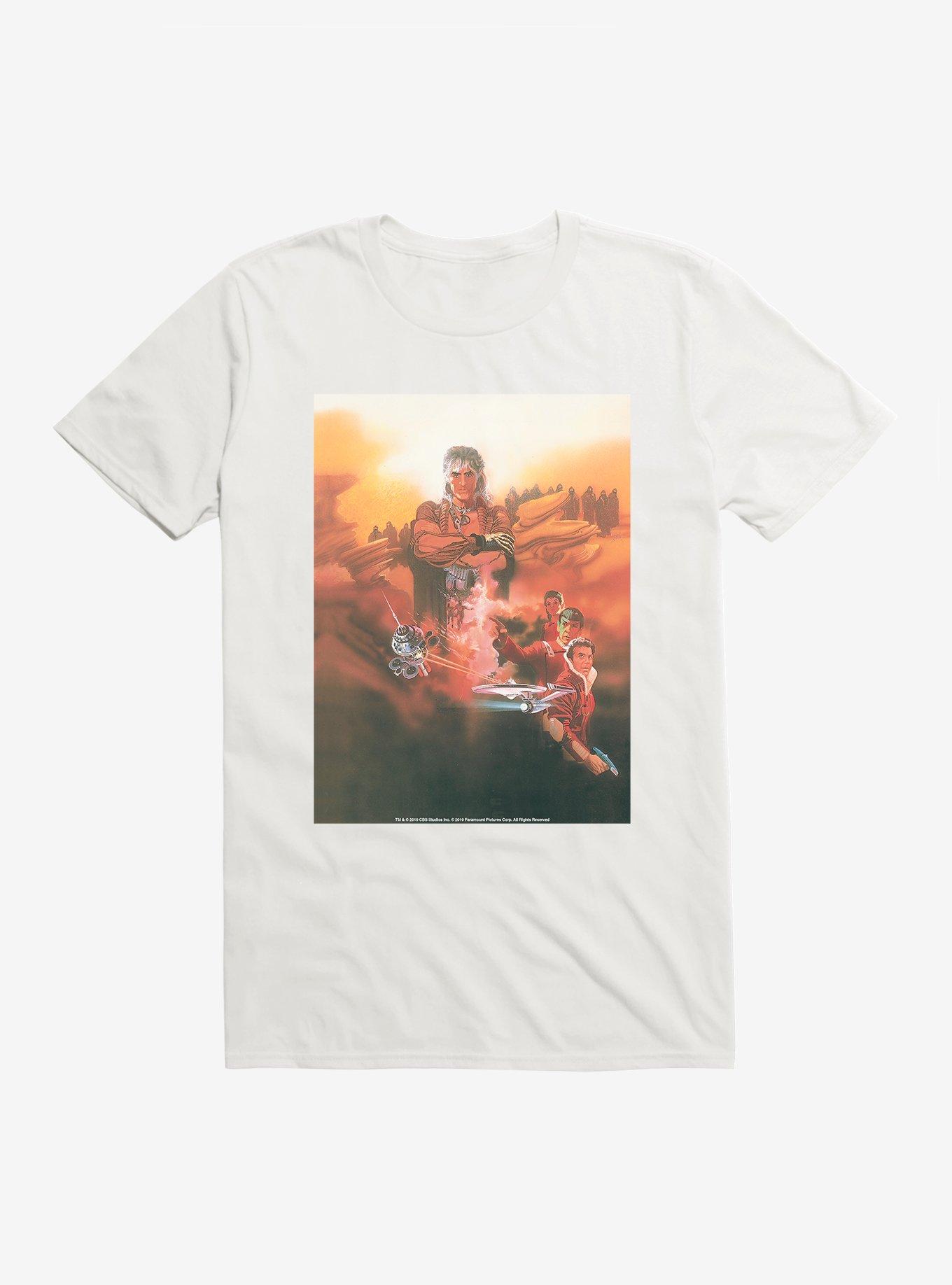 Star Trek The Wrath of Khan Movie Poster T-Shirt, WHITE, hi-res