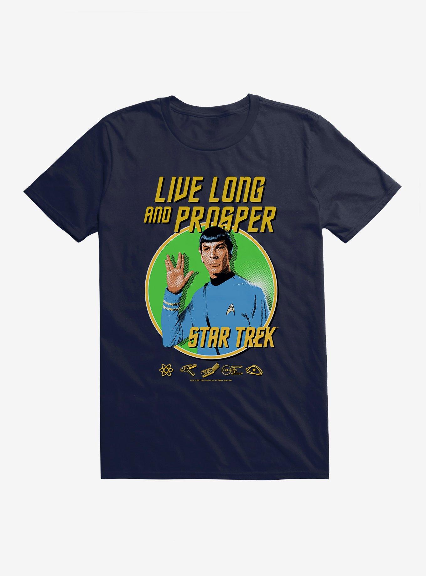 Star Trek Live Long And Prosper T-Shirt, NAVY, hi-res