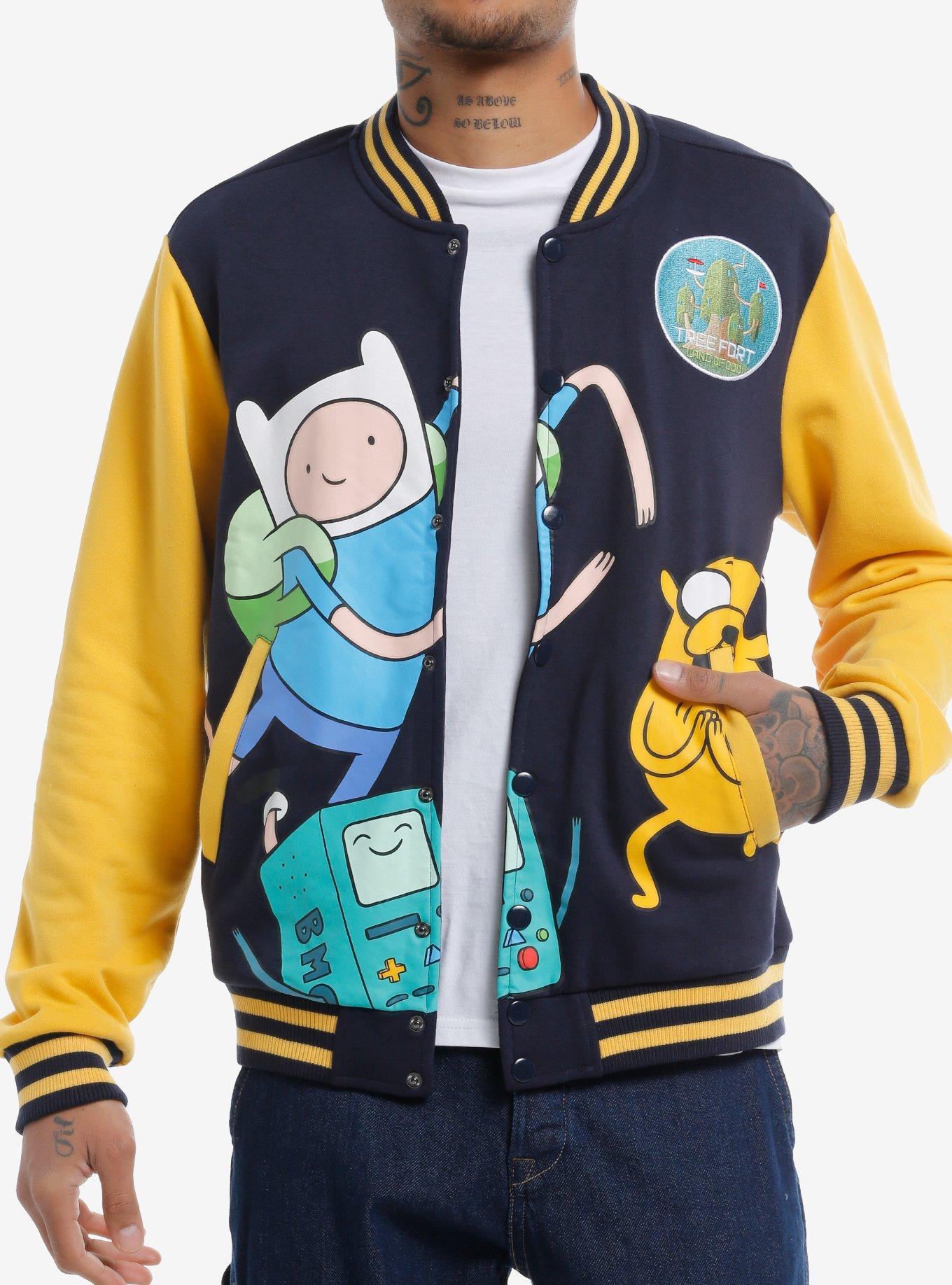 Adventure Time Character Varsity Jacket, , hi-res