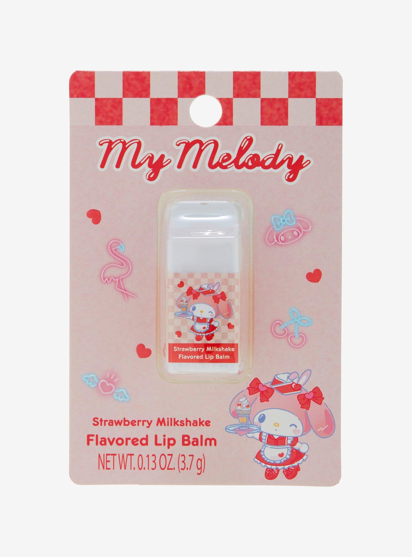 Sanrio My Melody Diner Strawberry Milkshake Flavored Lip Balm , , hi-res