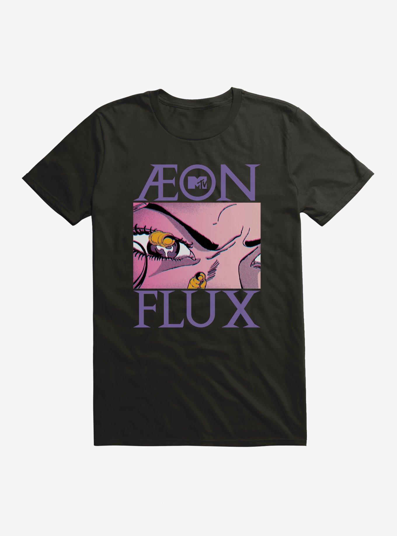 Aeon Flux Eyes Close Up T-Shirt, BLACK, hi-res