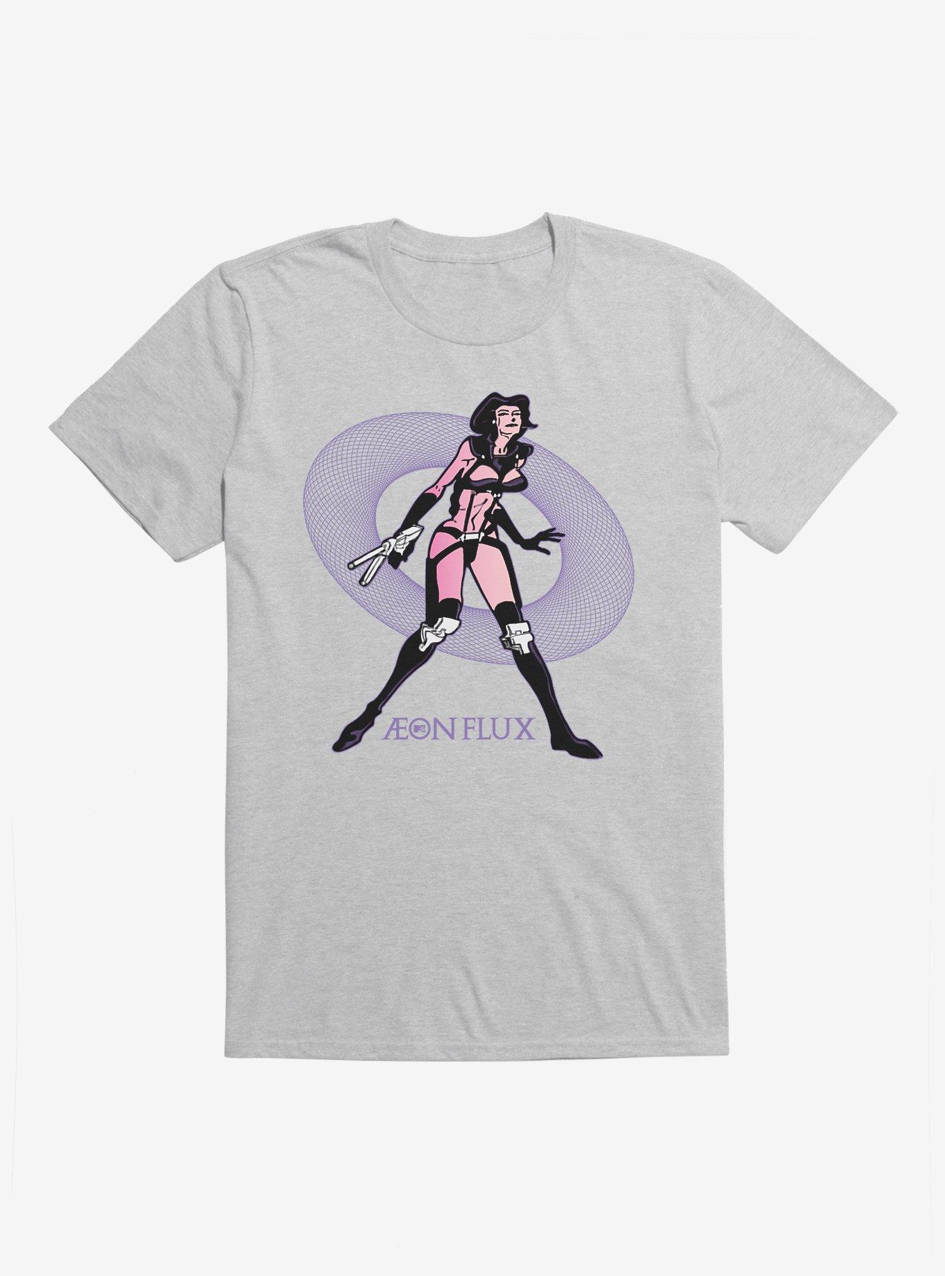 Aeon Flux Vintage Grid T-Shirt, SPORT GRAY, hi-res