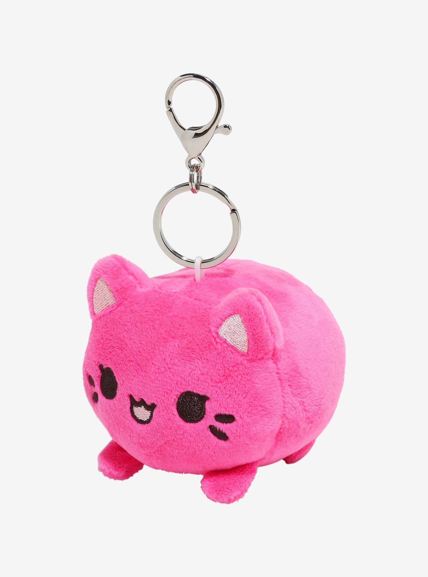 Tasty Peach Meowchi Lychee Plush Key Chain, , hi-res