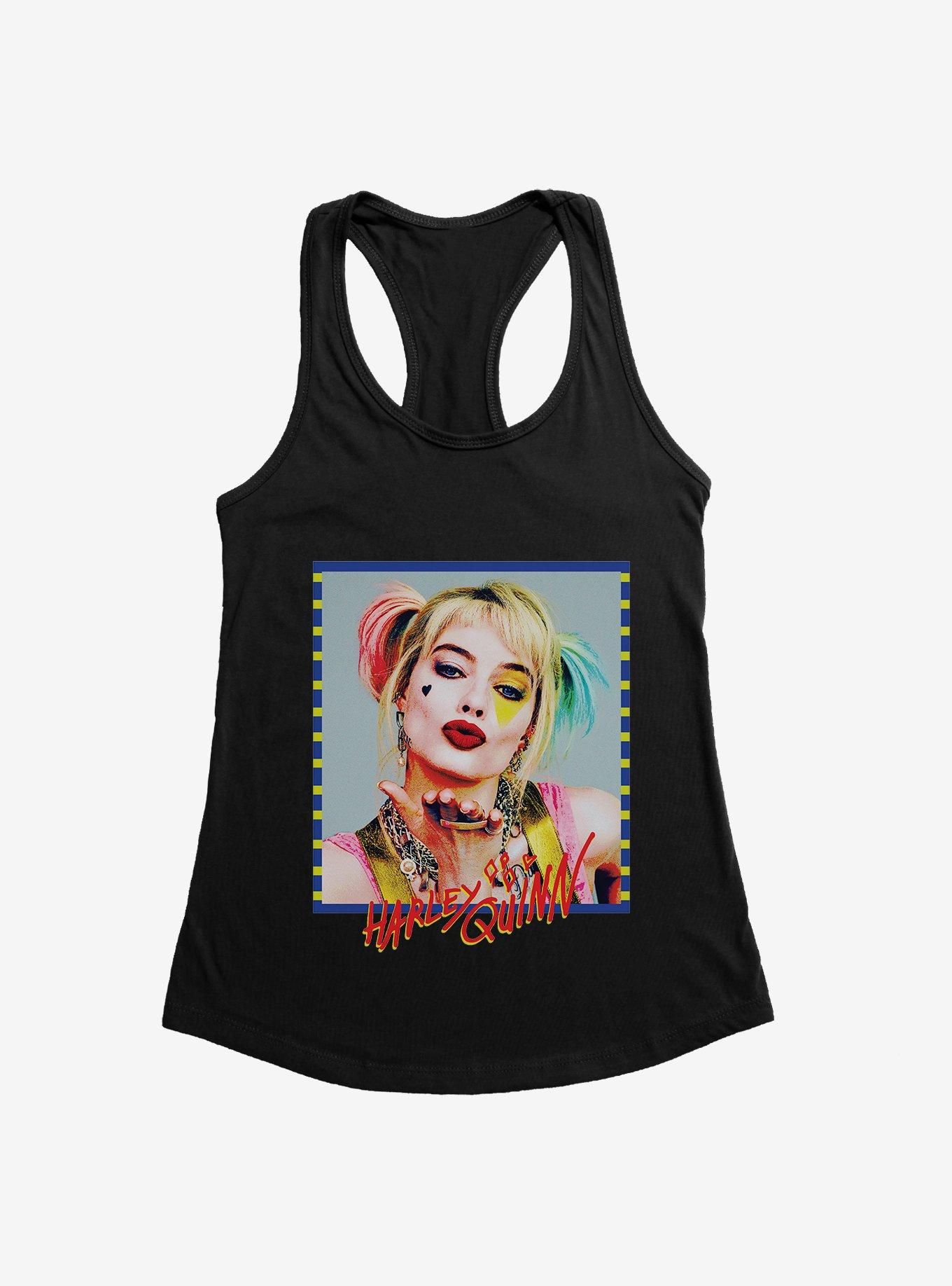 Birds Of Prey Harley Quinn Kiss Face Girls Tank