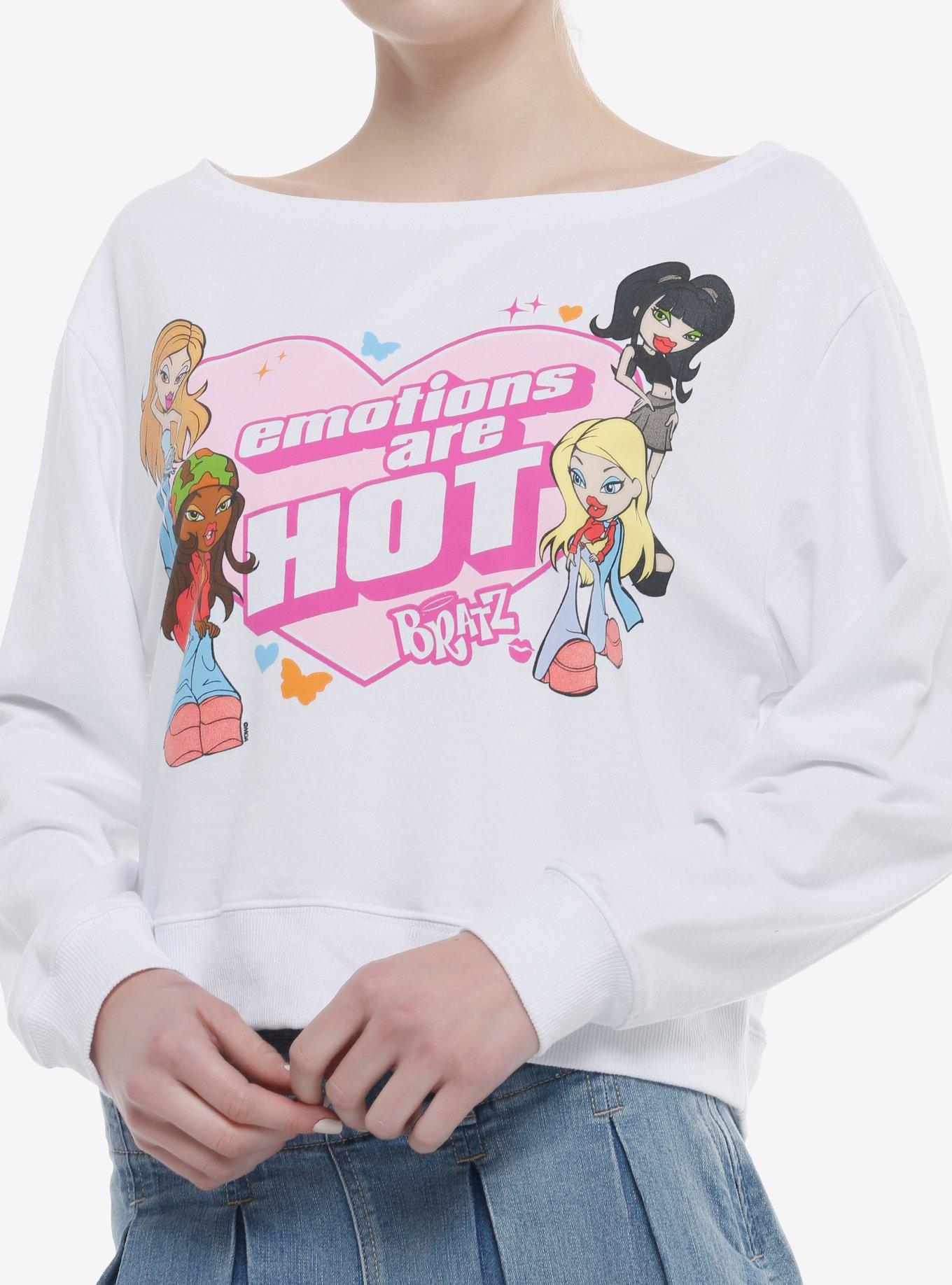 Bratz Emotions Are Hot Boatneck Girls Sweatshirt, , hi-res