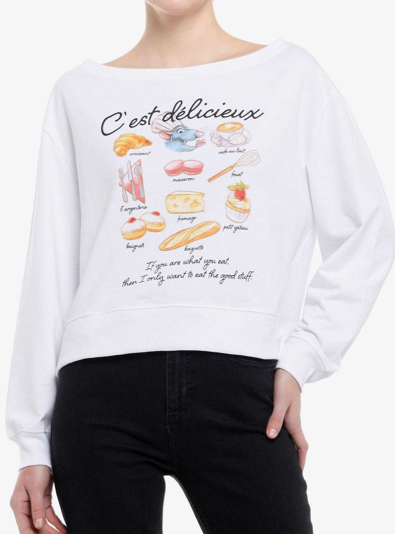 Disney Pixar Ratatouille Menu Boatneck Girls Sweatshirt, , hi-res