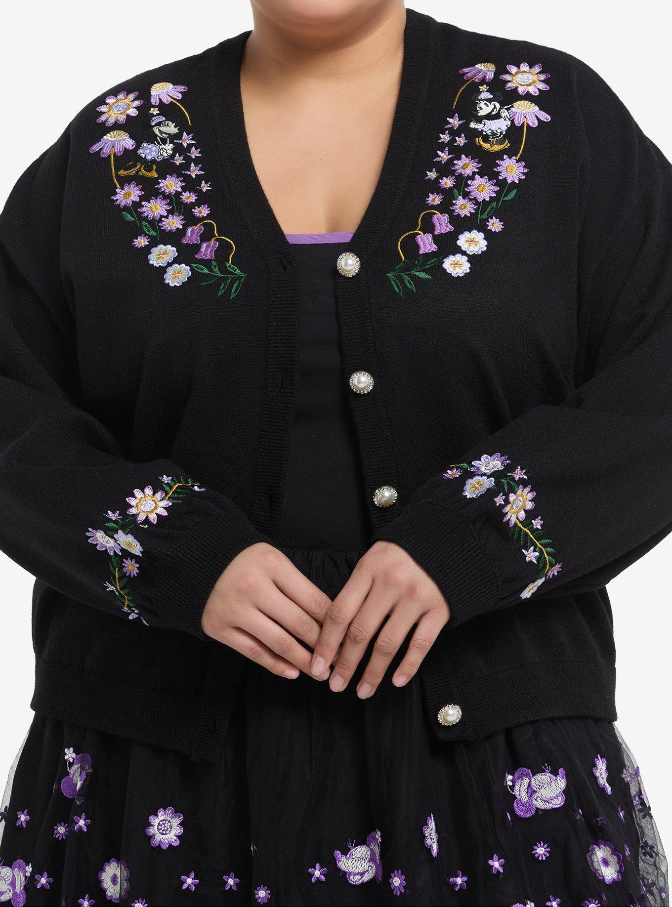 Her Universe Disney Minnie Mouse Flower Garden Cardigan Plus Size Her Universe Exclusive, , hi-res