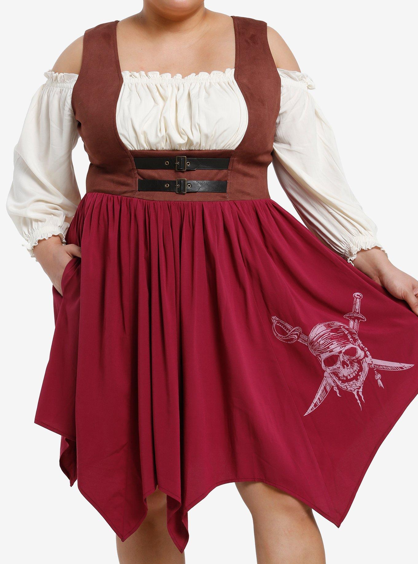 knee length dresses for ladies White Medieval Shirt - Cotton main image 0