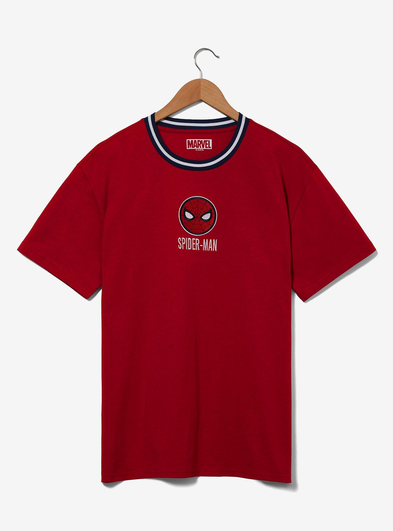 Marvel Spider-Man Logo Drop Shoulder T-Shirt — BoxLunch Exclusive, , hi-res