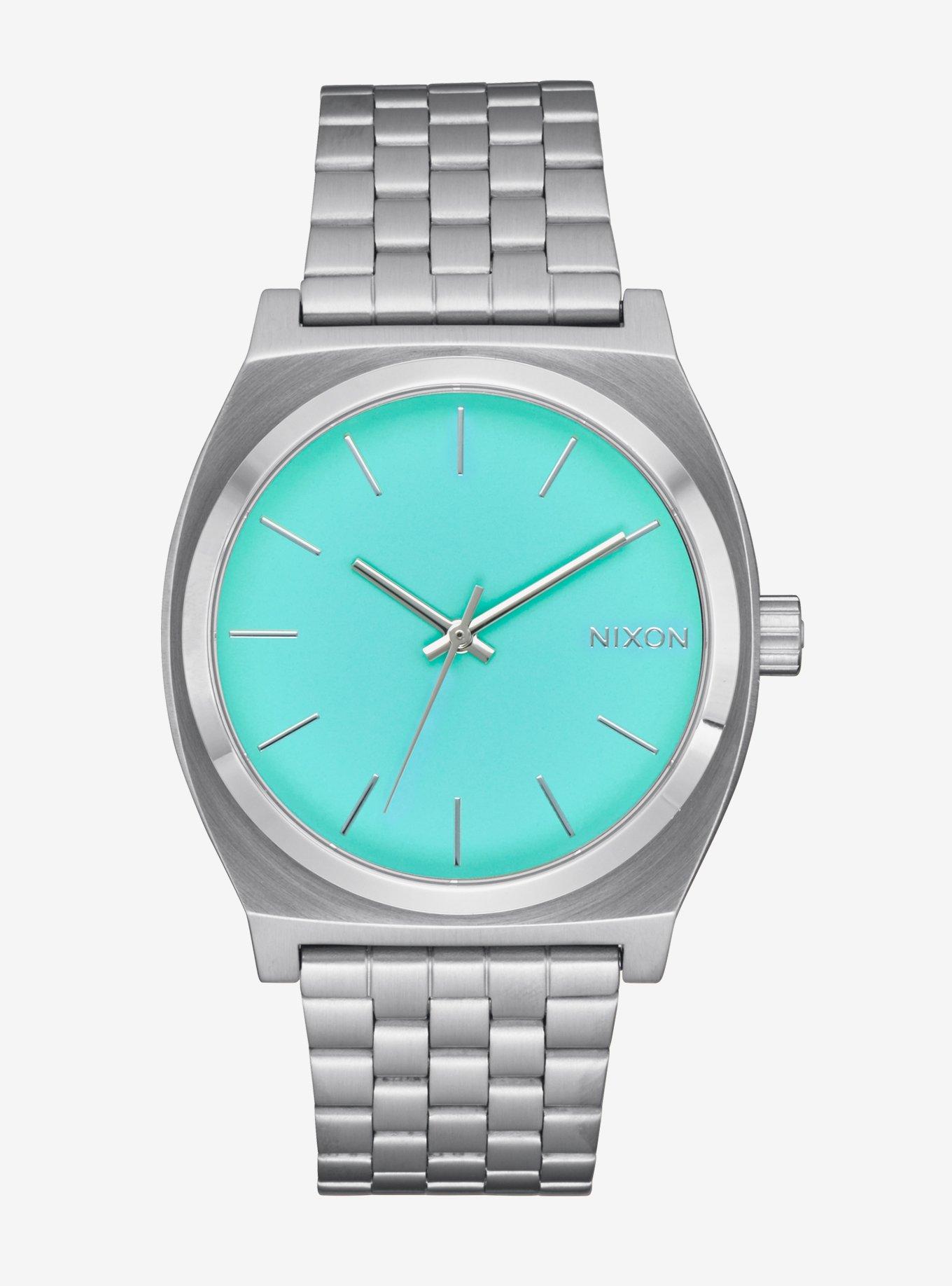 Nixon Time Teller Silver / Turquoise Watch