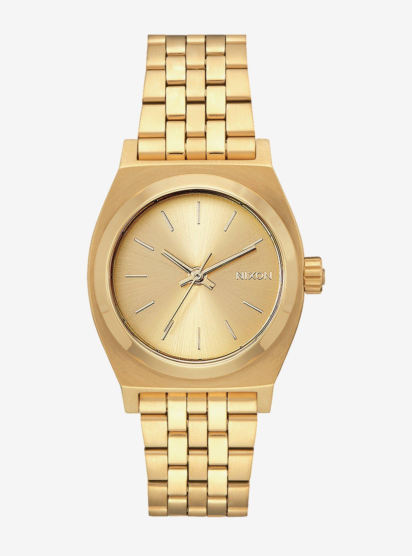 Nixon Medium Time Teller All Gold Watch, , hi-res