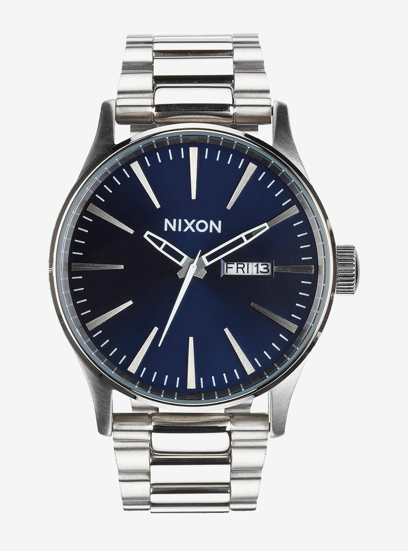 Nixon Sentry SS Blue Sunray Watch, , hi-res