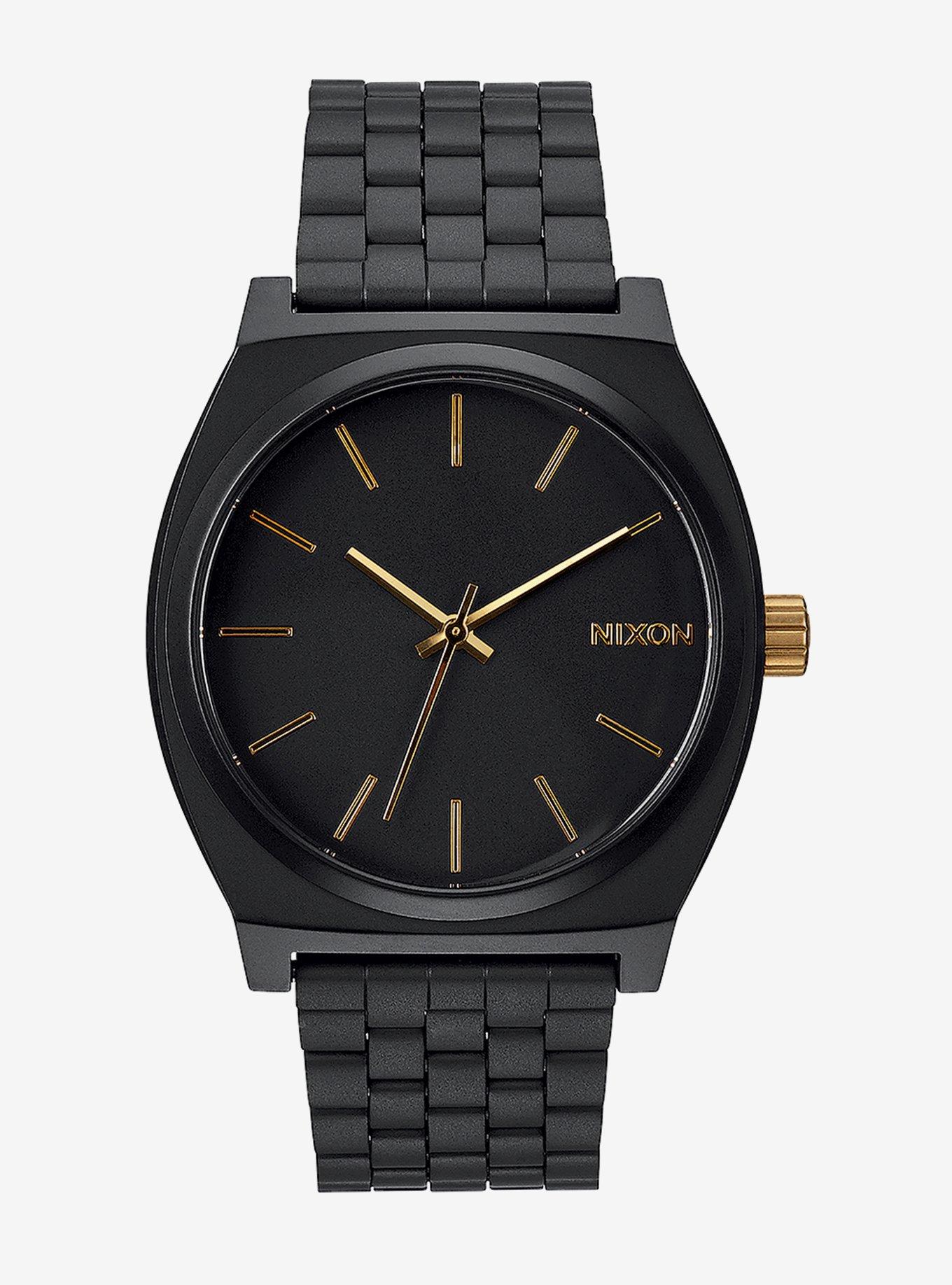 Nixon Time Teller Matte Black / Gold Watch, , hi-res