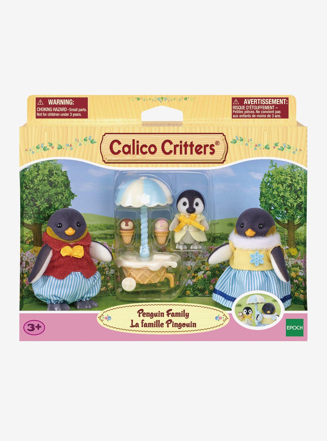 Calico Critters Penguin Family Figure Set, , hi-res