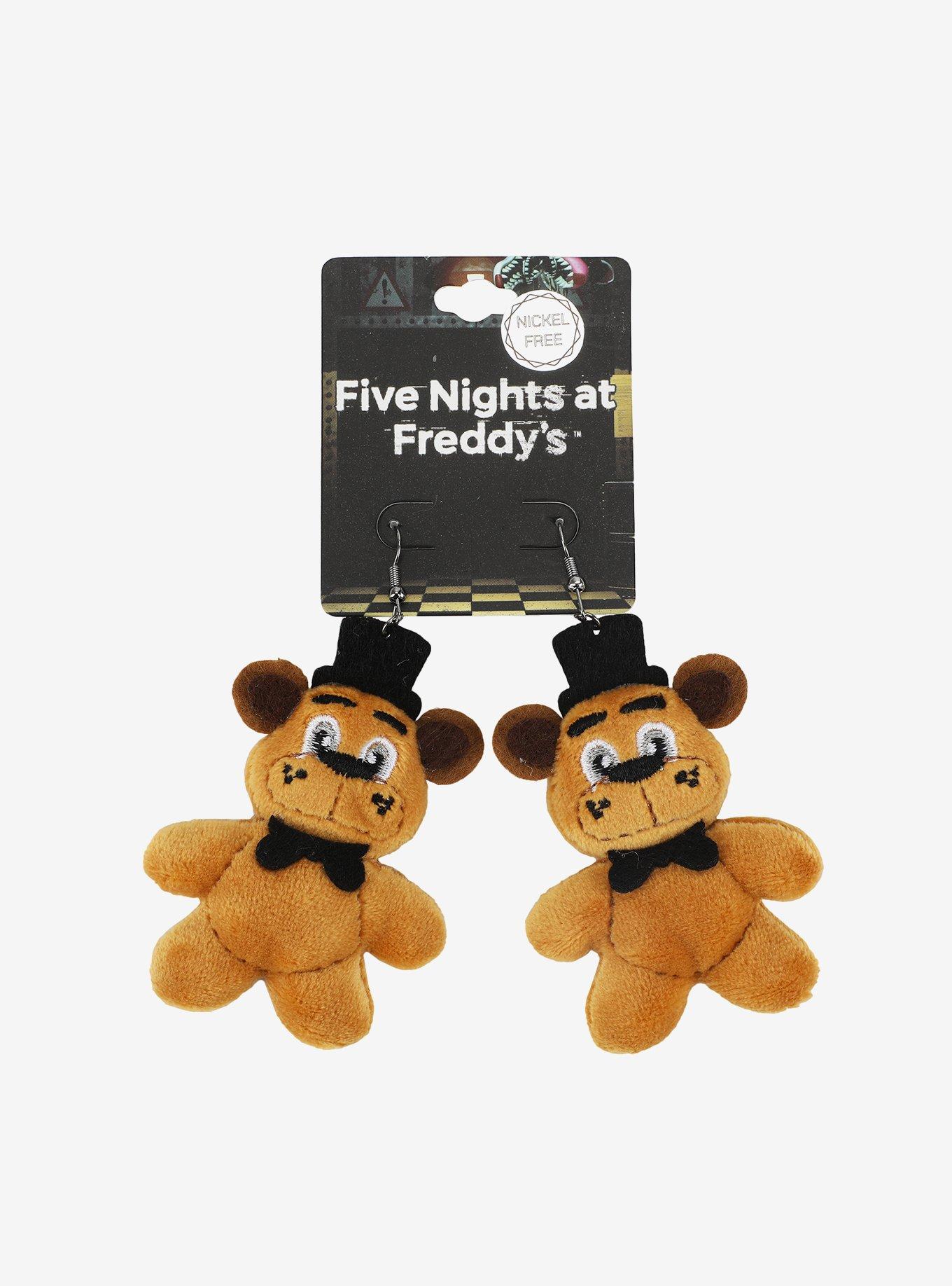 Five Nights at Freddy's Freddy Fazbear Plush Earrings, , hi-res