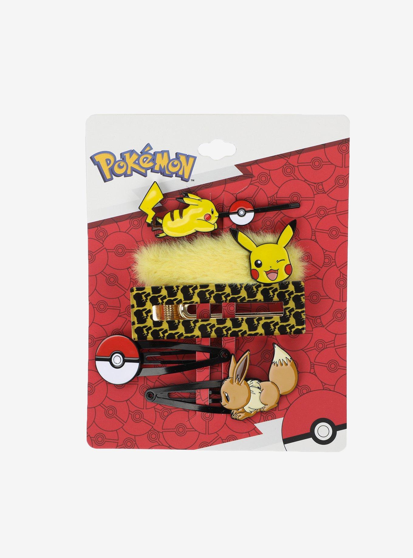 Pokémon Pikachu and Eevee Hair Clip Set, , hi-res