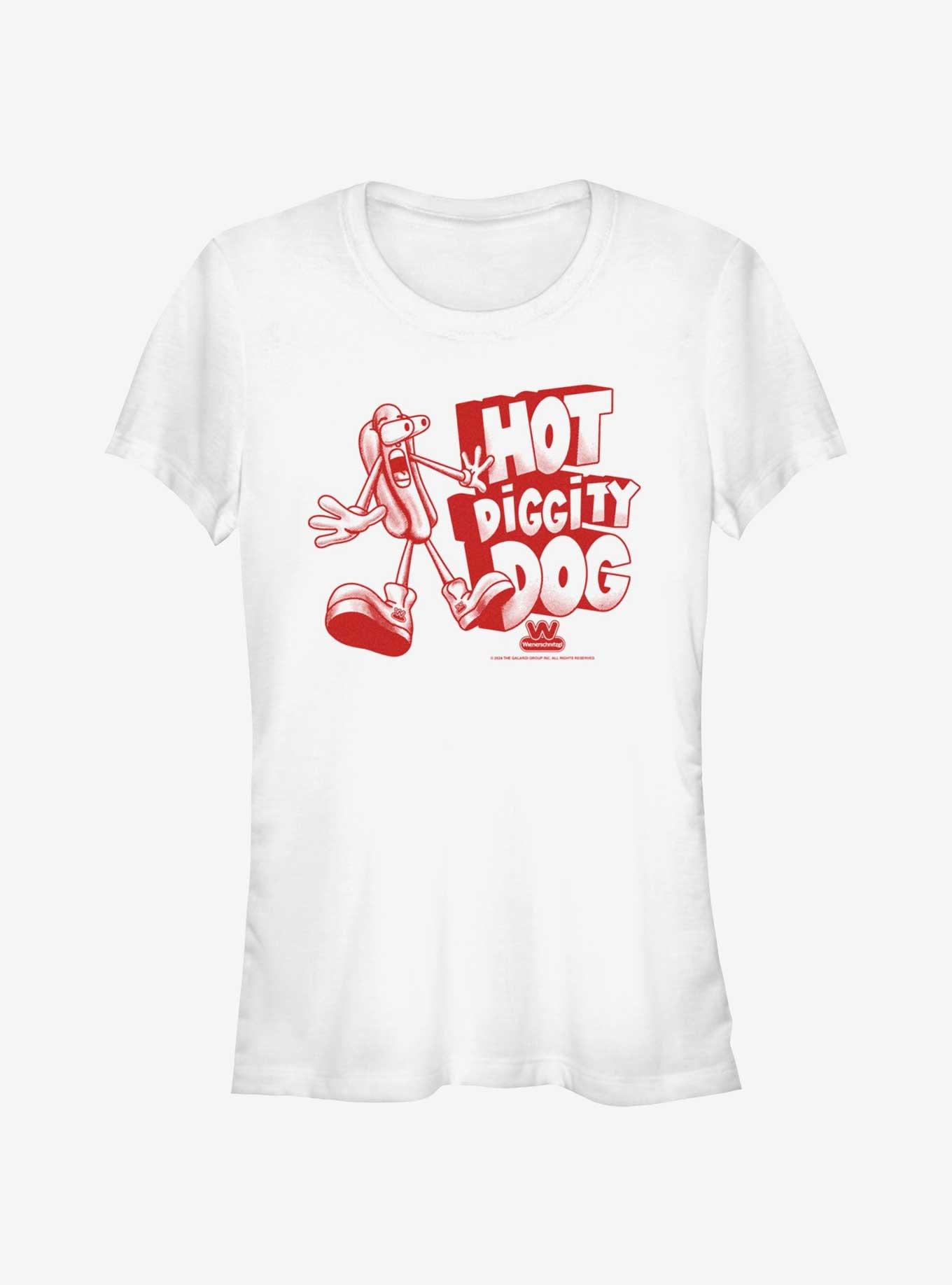 Wienerschnitzel Hot Diggity Dog Girls T-Shirt, WHITE, hi-res