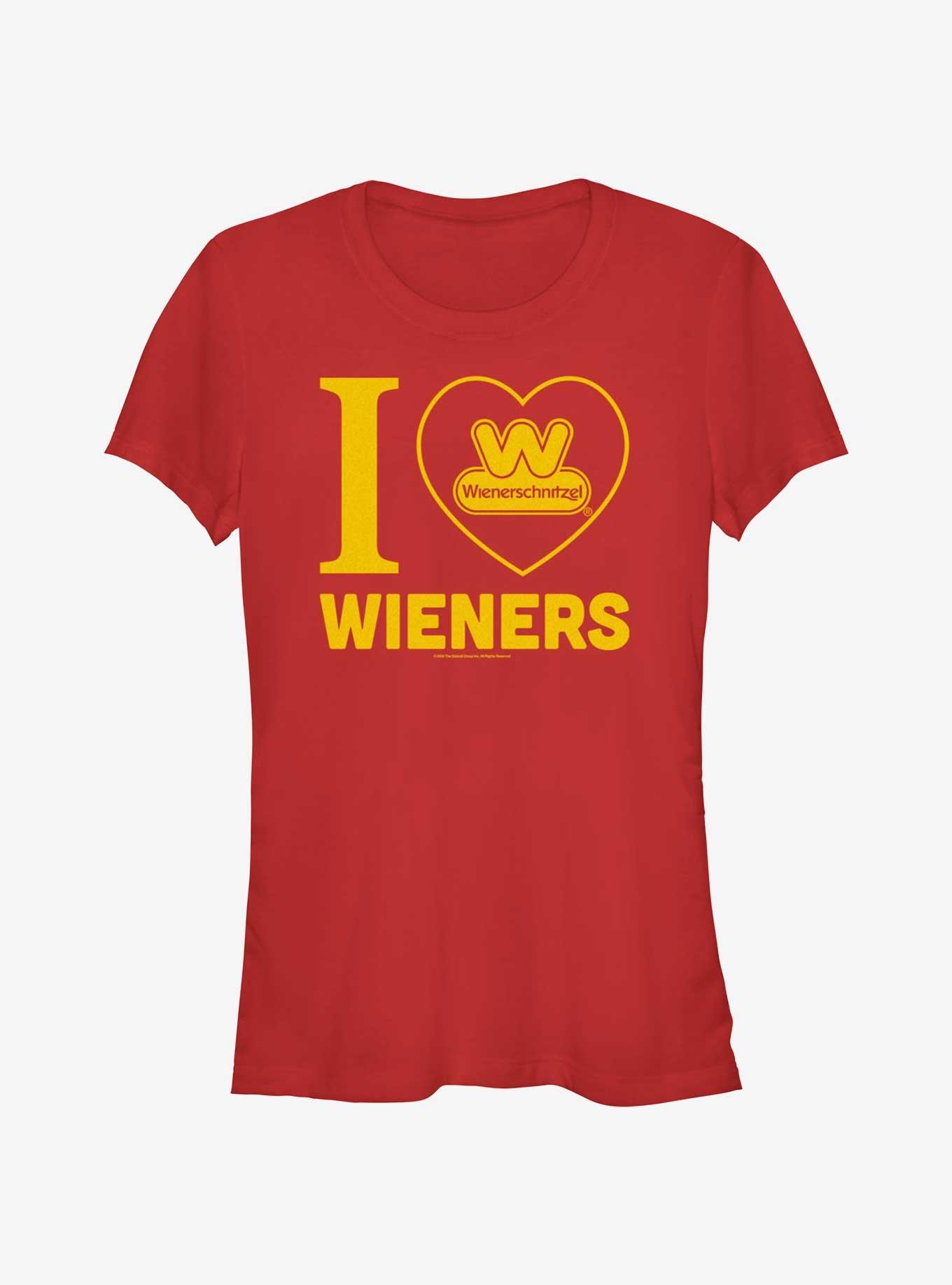 Wienerschnitzel I Love Hotdogs Girls T-Shirt