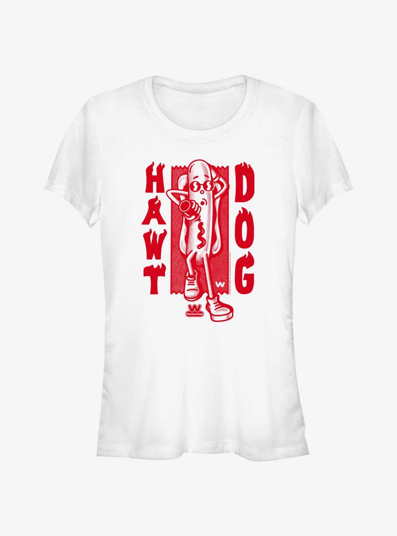 Wienerschnitzel Hawt Dog Girls T-Shirt, WHITE, hi-res