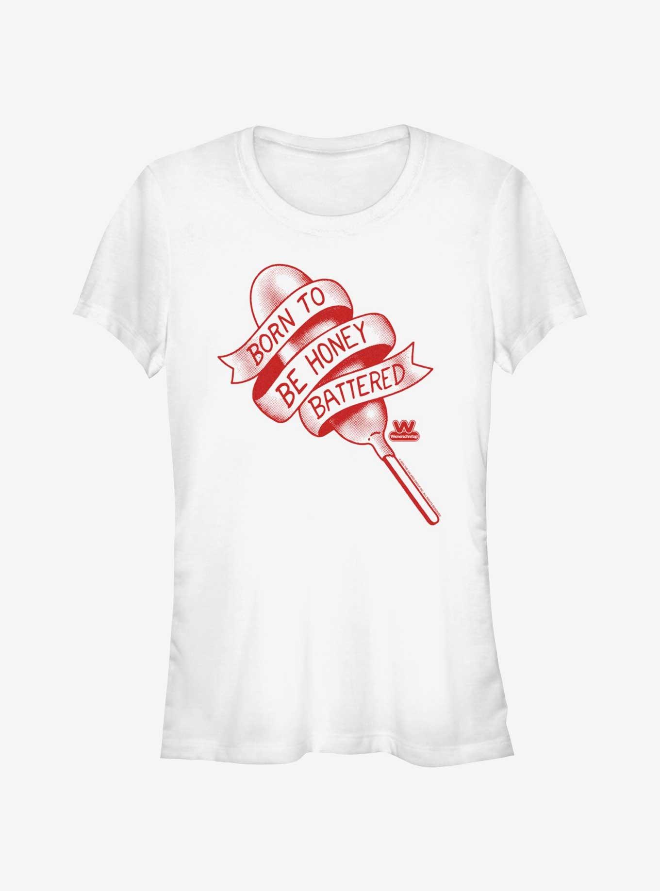 Wienerschnitzel Be Honey Battered Girls T-Shirt, WHITE, hi-res