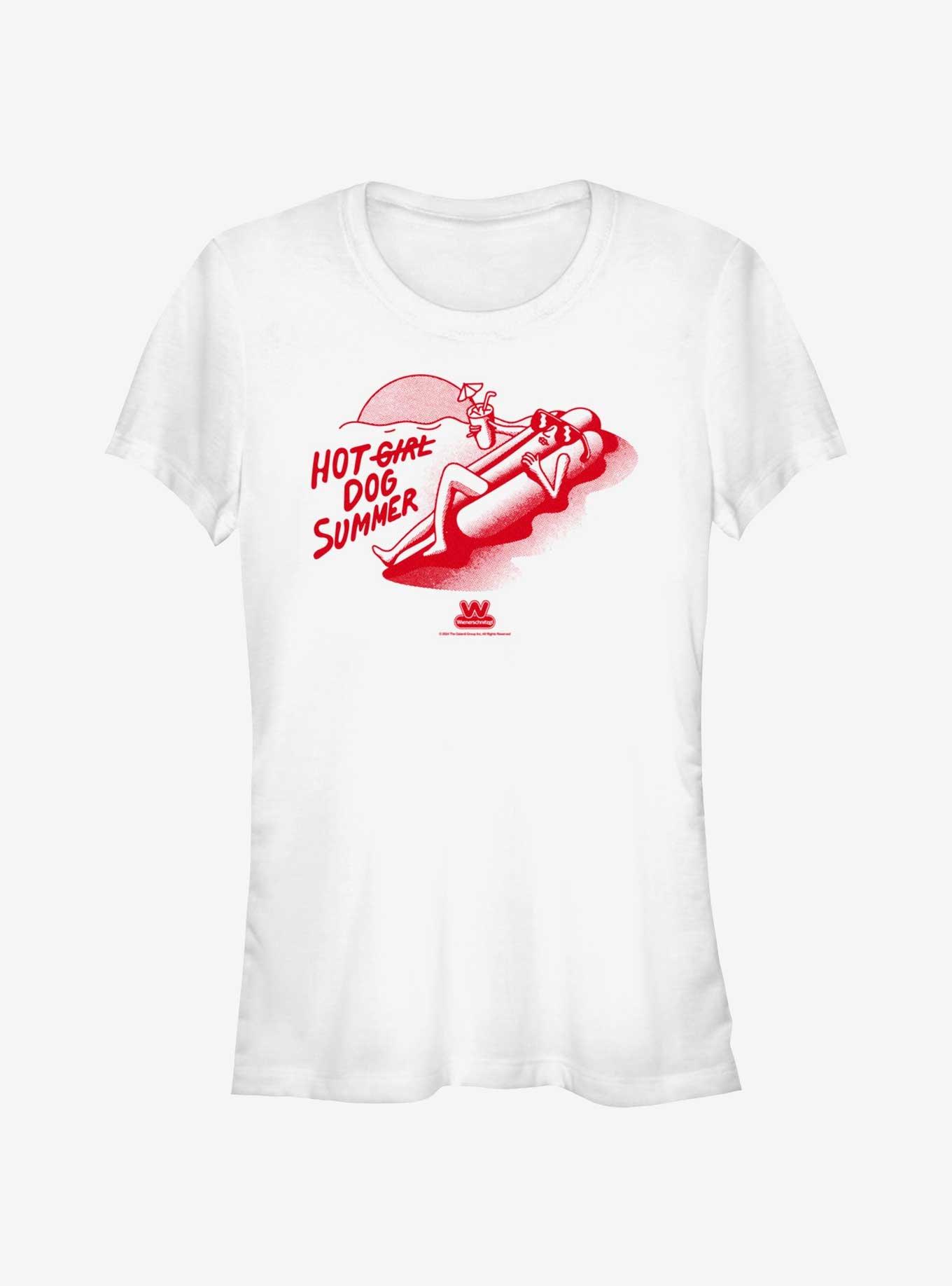 Wienerschnitzel Hot Dog Summer Girls T-Shirt, WHITE, hi-res