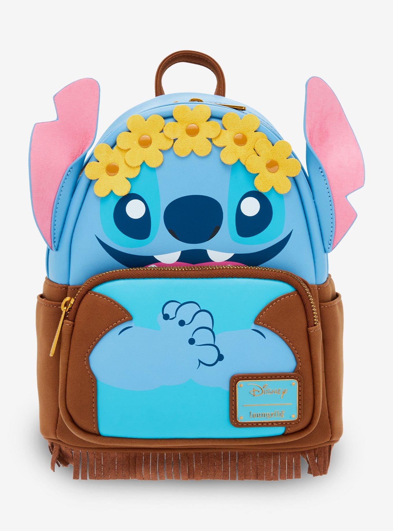 Loungefly Disney Lilo & Stitch Flower Crown Stitch Figural Mini Backpack, , hi-res