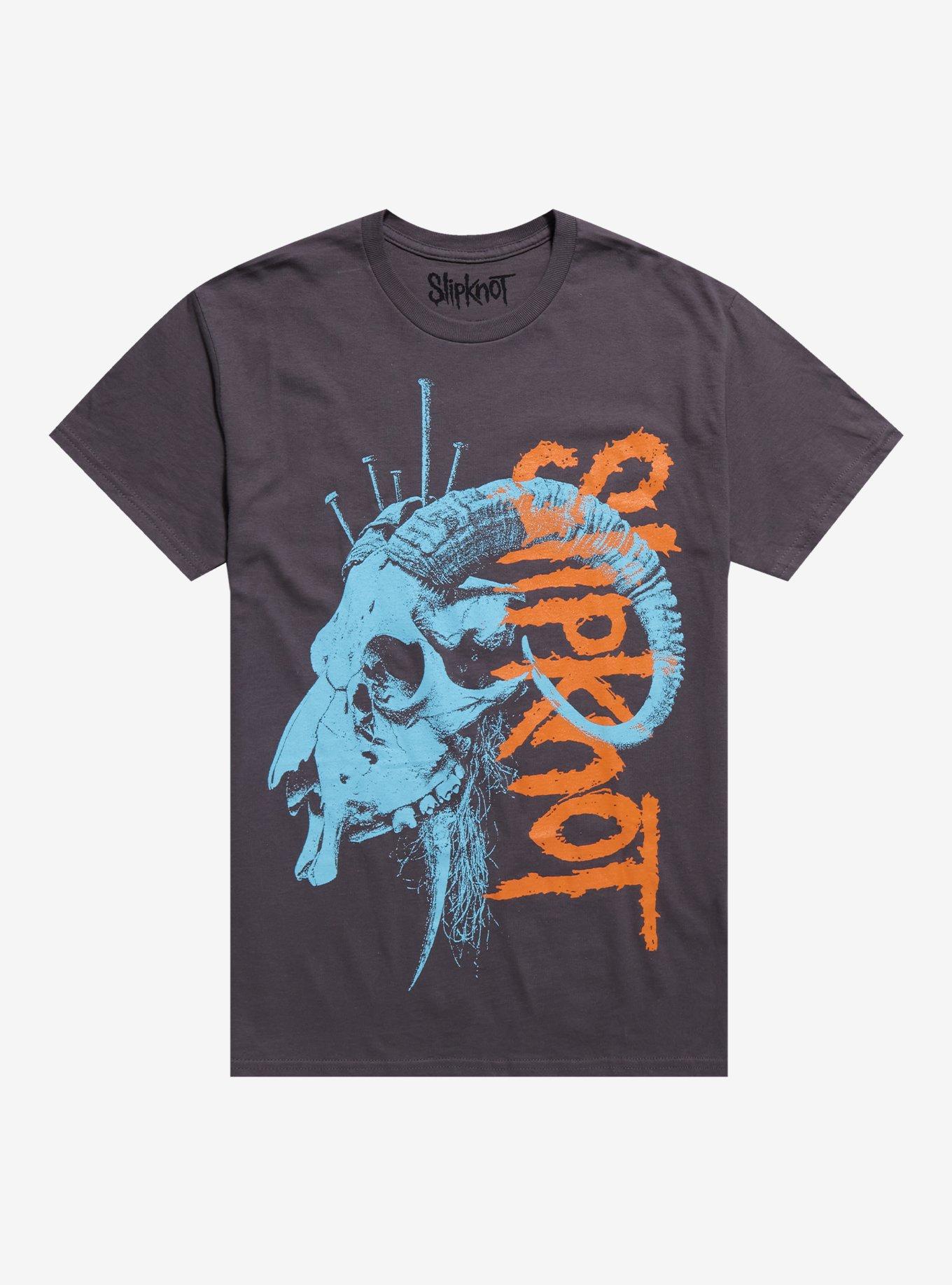 Slipknot Goat Skull Two-Sided Boyfriend Fit Girls T-Shirt, , hi-res