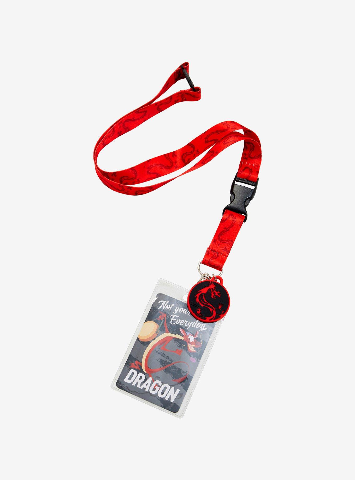 Disney Mulan Mushu Red Dragon Lanyard, , hi-res