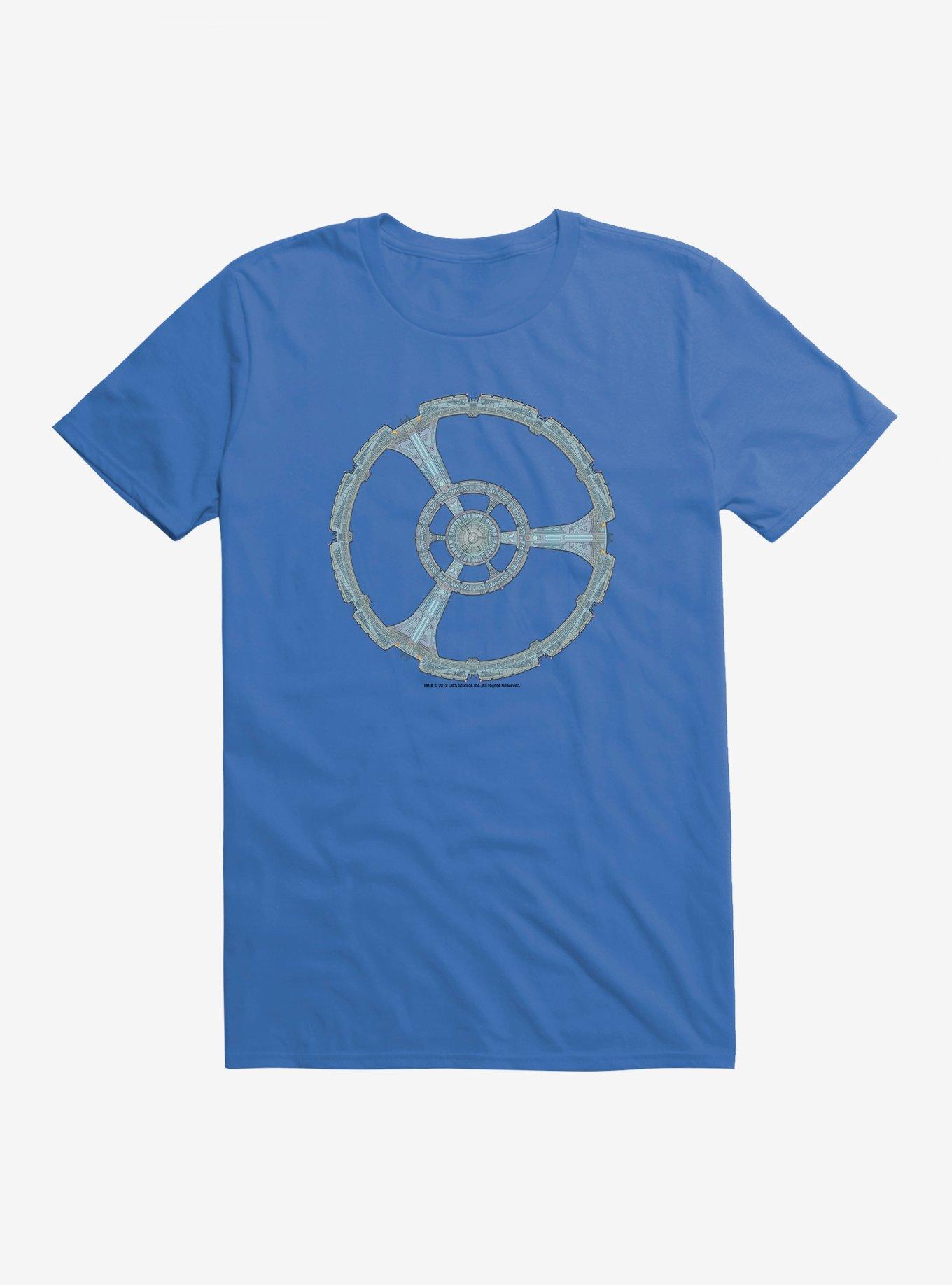 Star Trek Deep Space 9 Ship Top View T-Shirt