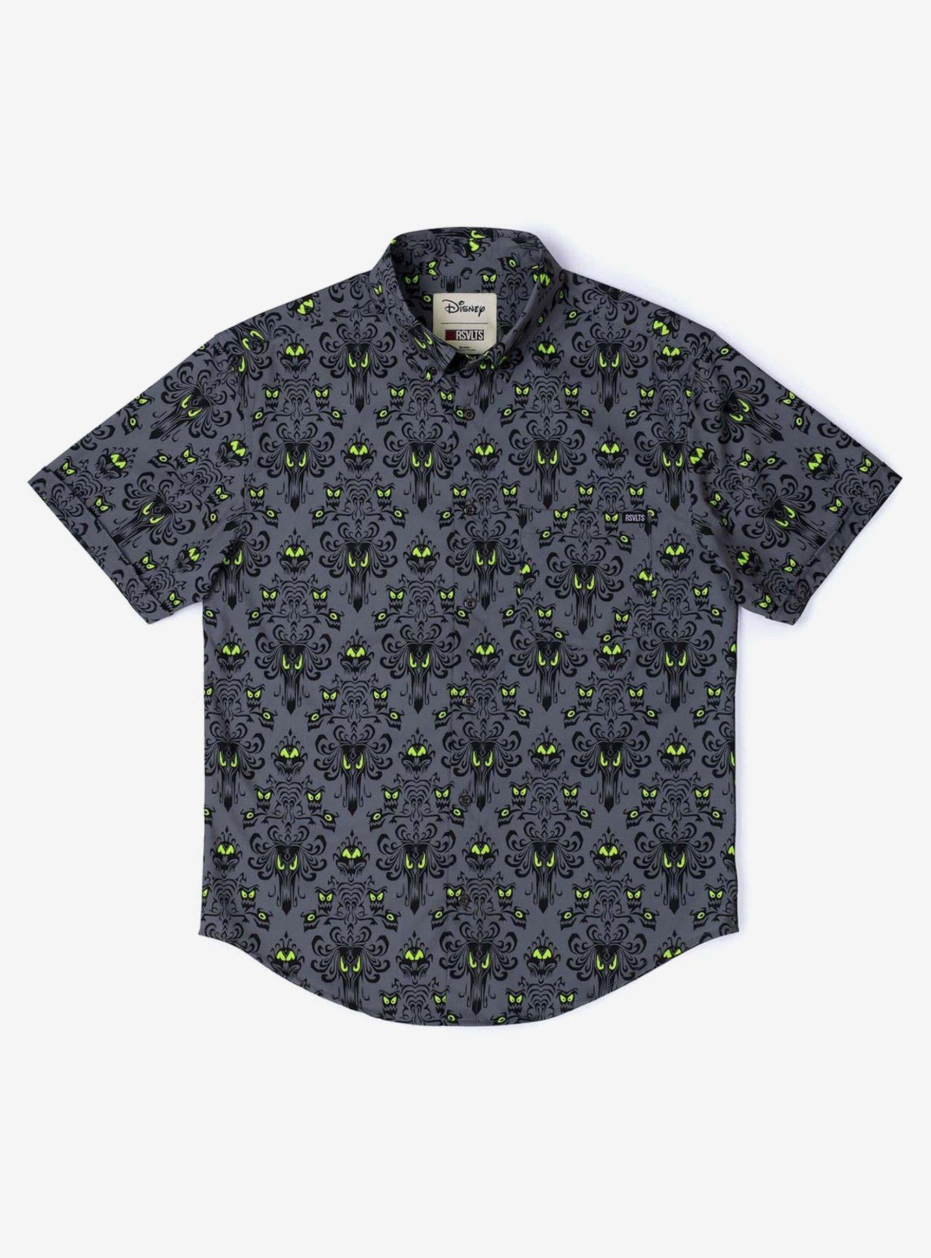 RSVLTS x Disney Haunted Mansion "Wall Creeps" Button-Up Shirt, , hi-res