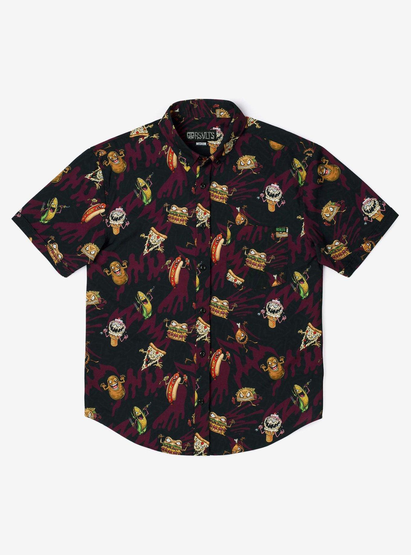RSVLTS "Evil Eats" Button-Up Shirt, , hi-res