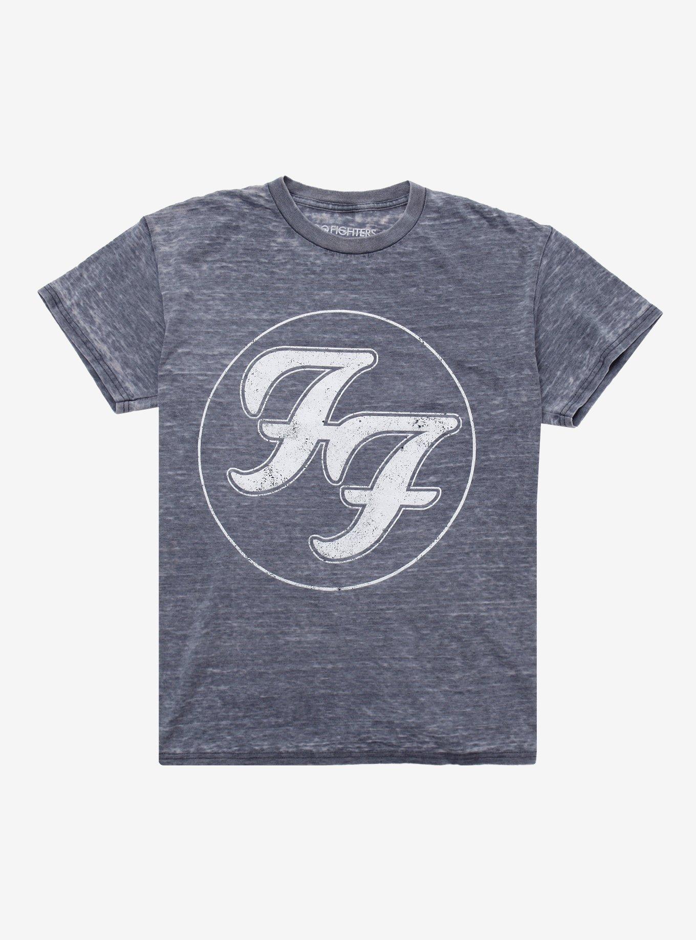 Foo Fighters Logo Burnout T-Shirt, , hi-res