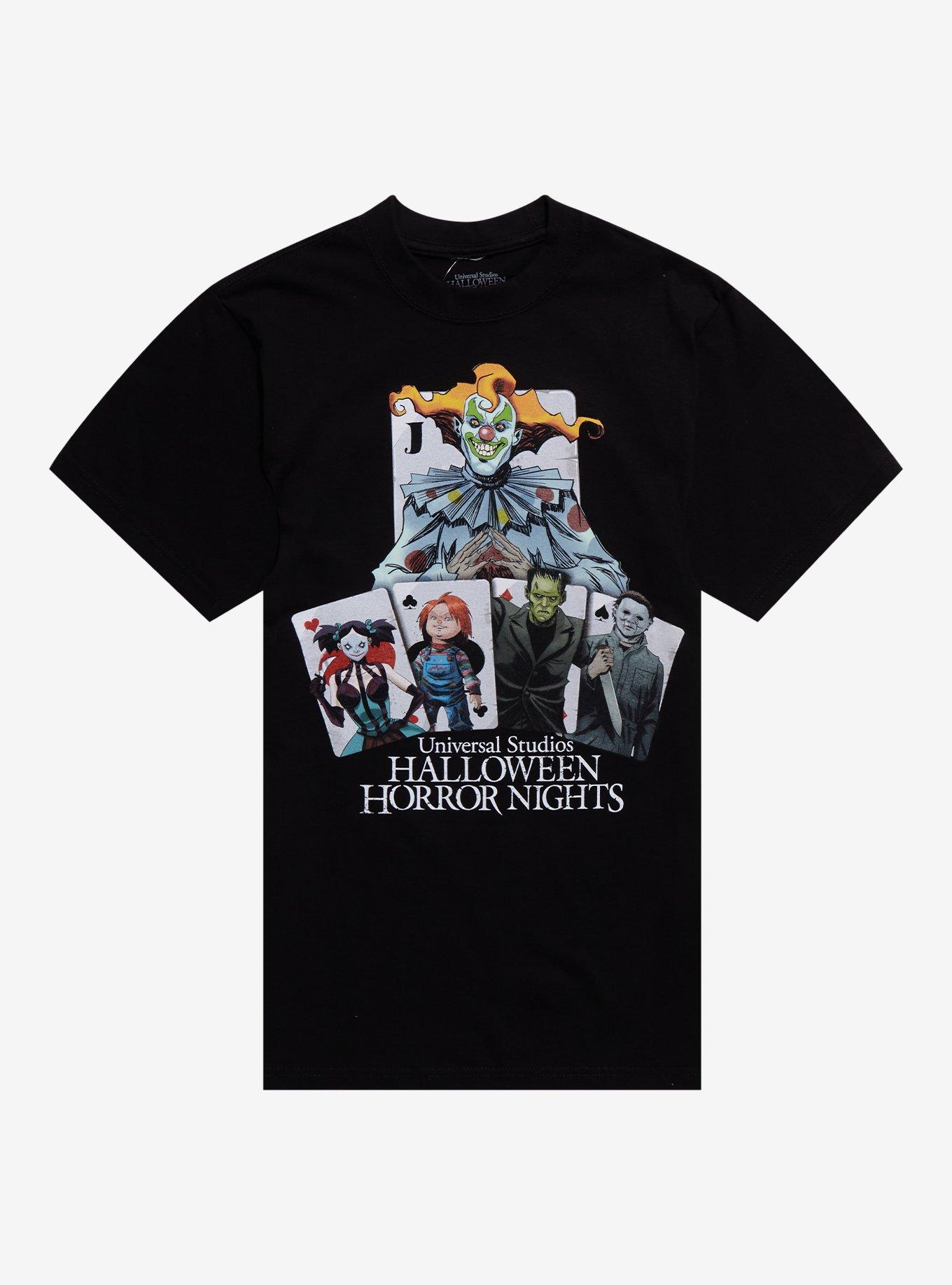 Universal Studios Halloween Horror Nights Playing Card Characters T-Shirt, , hi-res