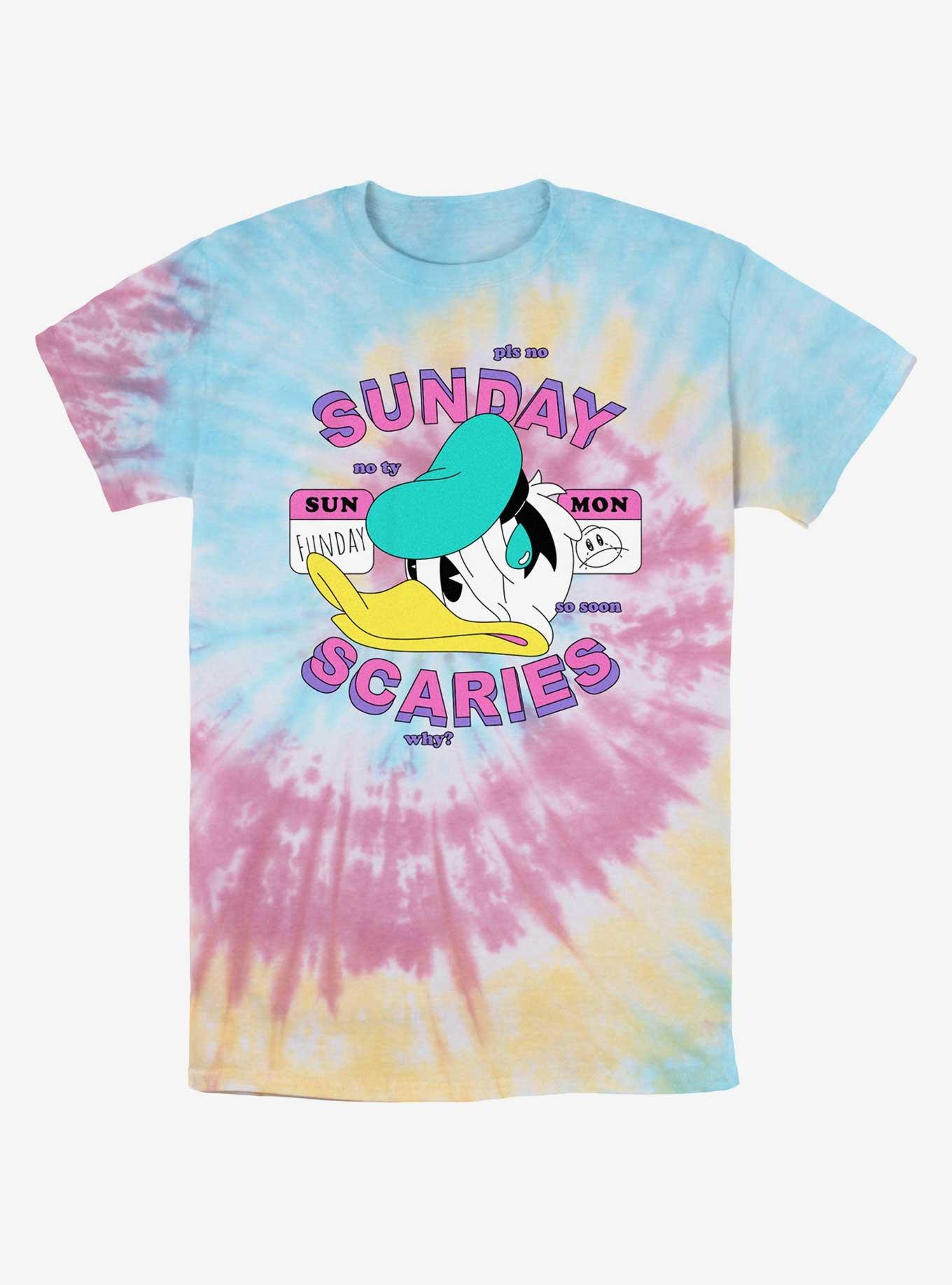Disney Donald Duck Sunday Scaries Tie-Dye T-Shirt, BLUPNKLY, hi-res