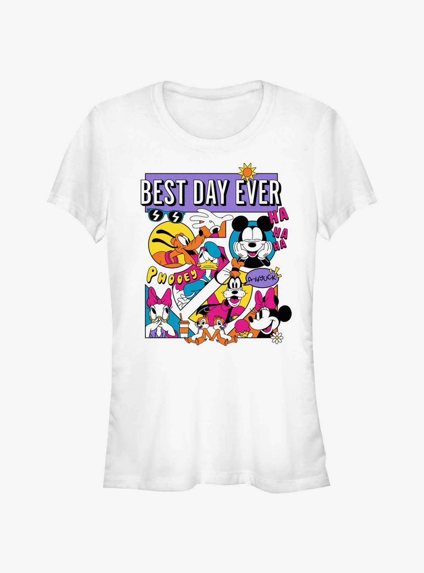 Disney Mickey Mouse Best Day Comic Girls T-Shirt