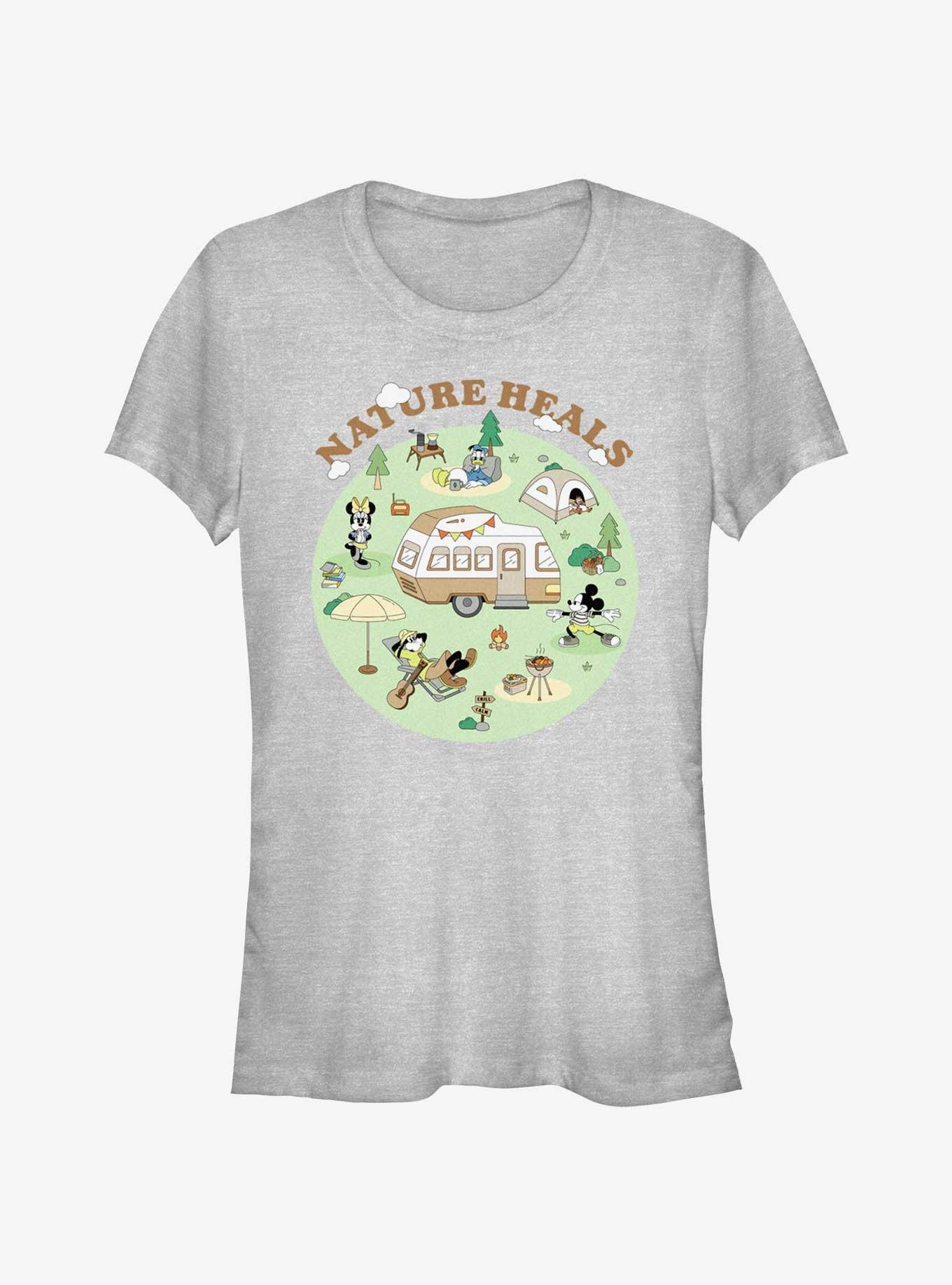 Disney Mickey Mouse Nature Heals Camp Girls T-Shirt