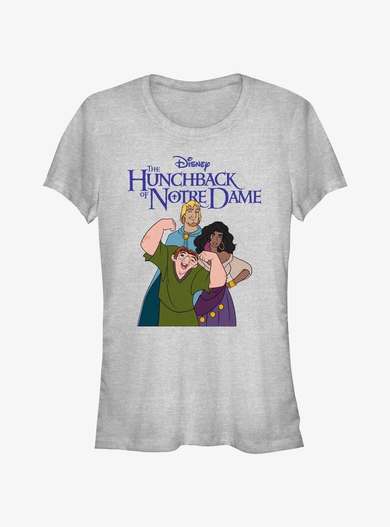 Disney The Hunchback of Notre Dame Group Pose Girls T-Shirt, ATH HTR, hi-res