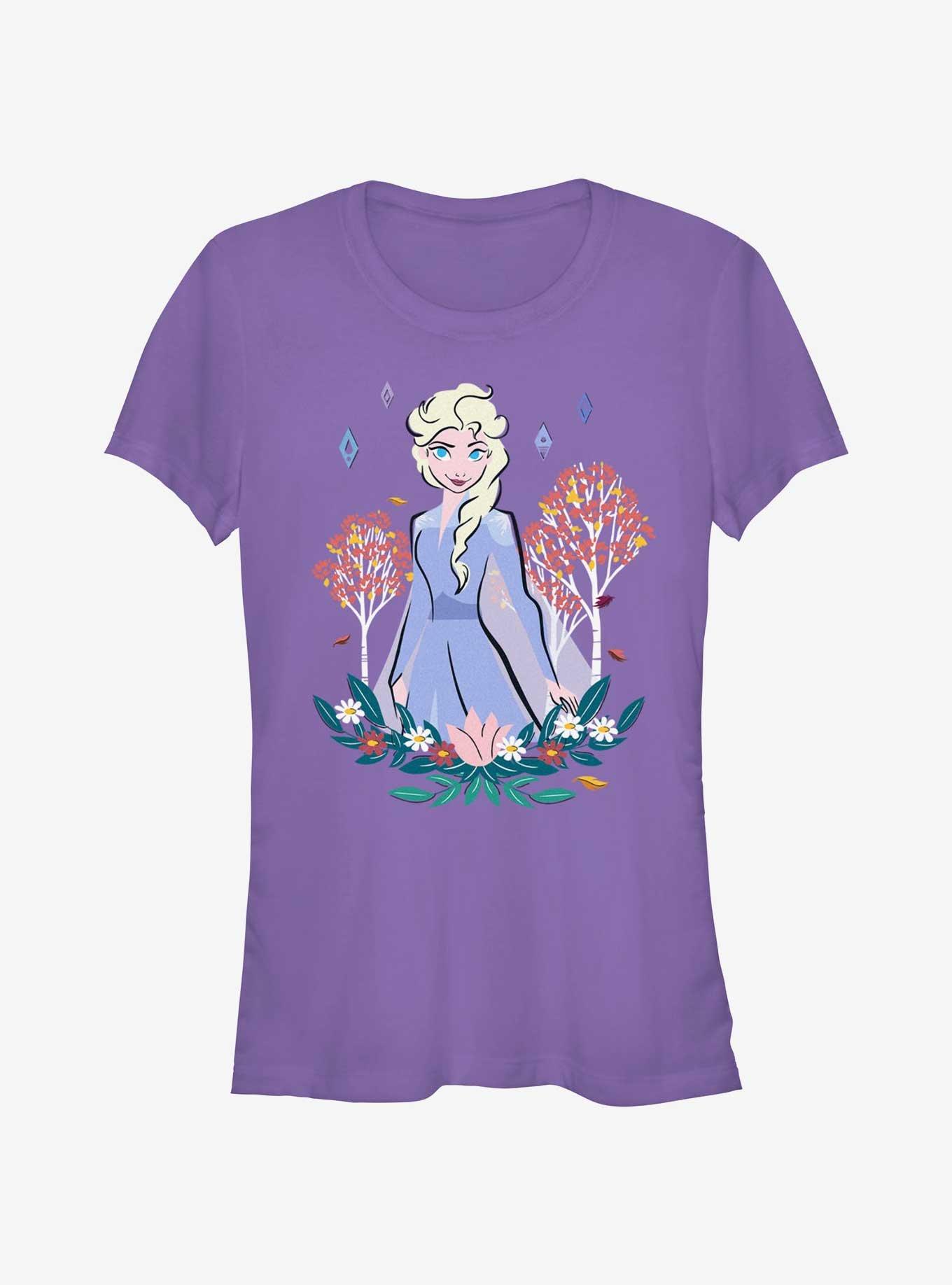 Disney Frozen Elsa Flowers Girls T-Shirt, , hi-res