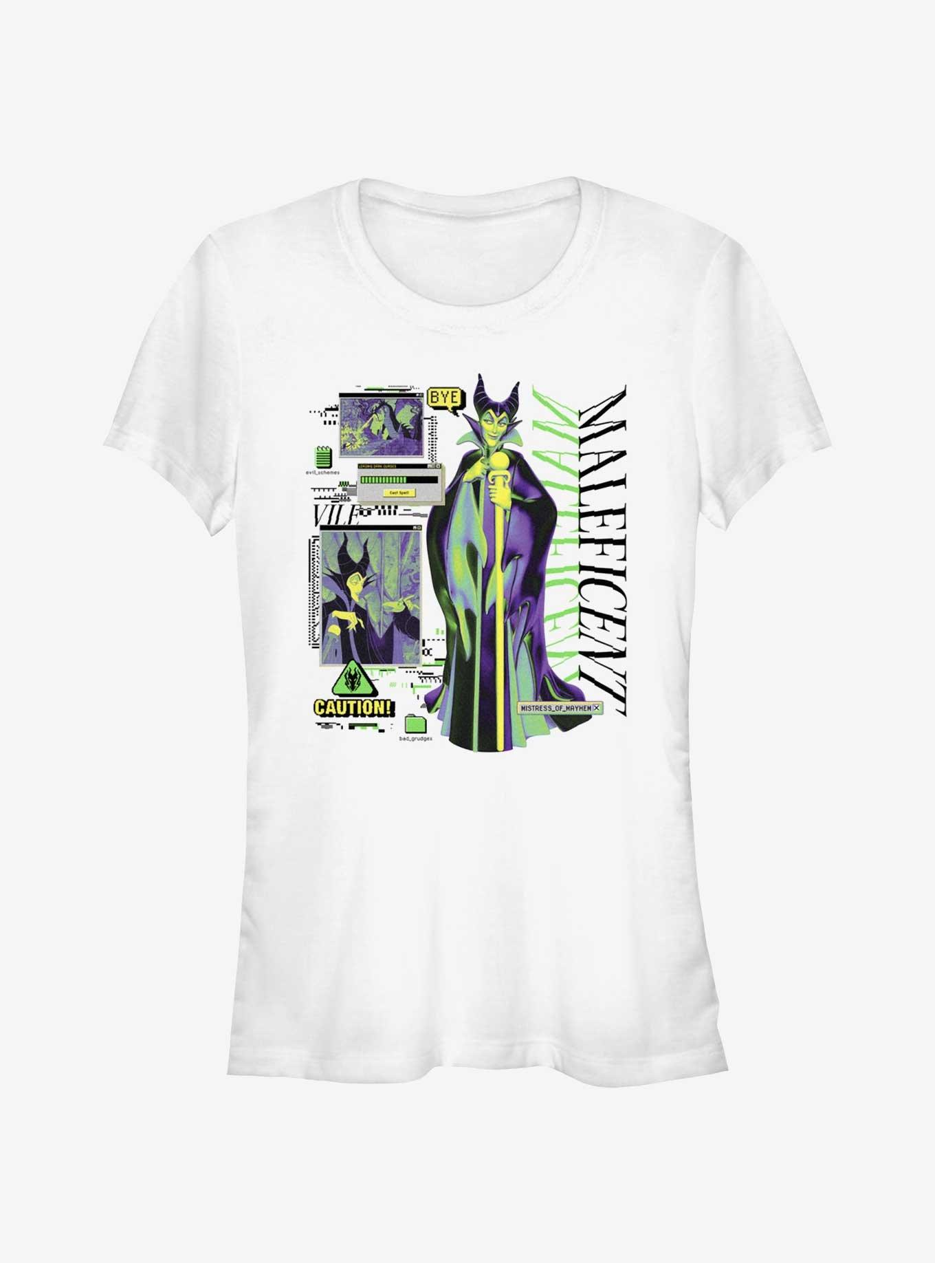 Disney Villains Maleficent Caution Girls T-Shirt