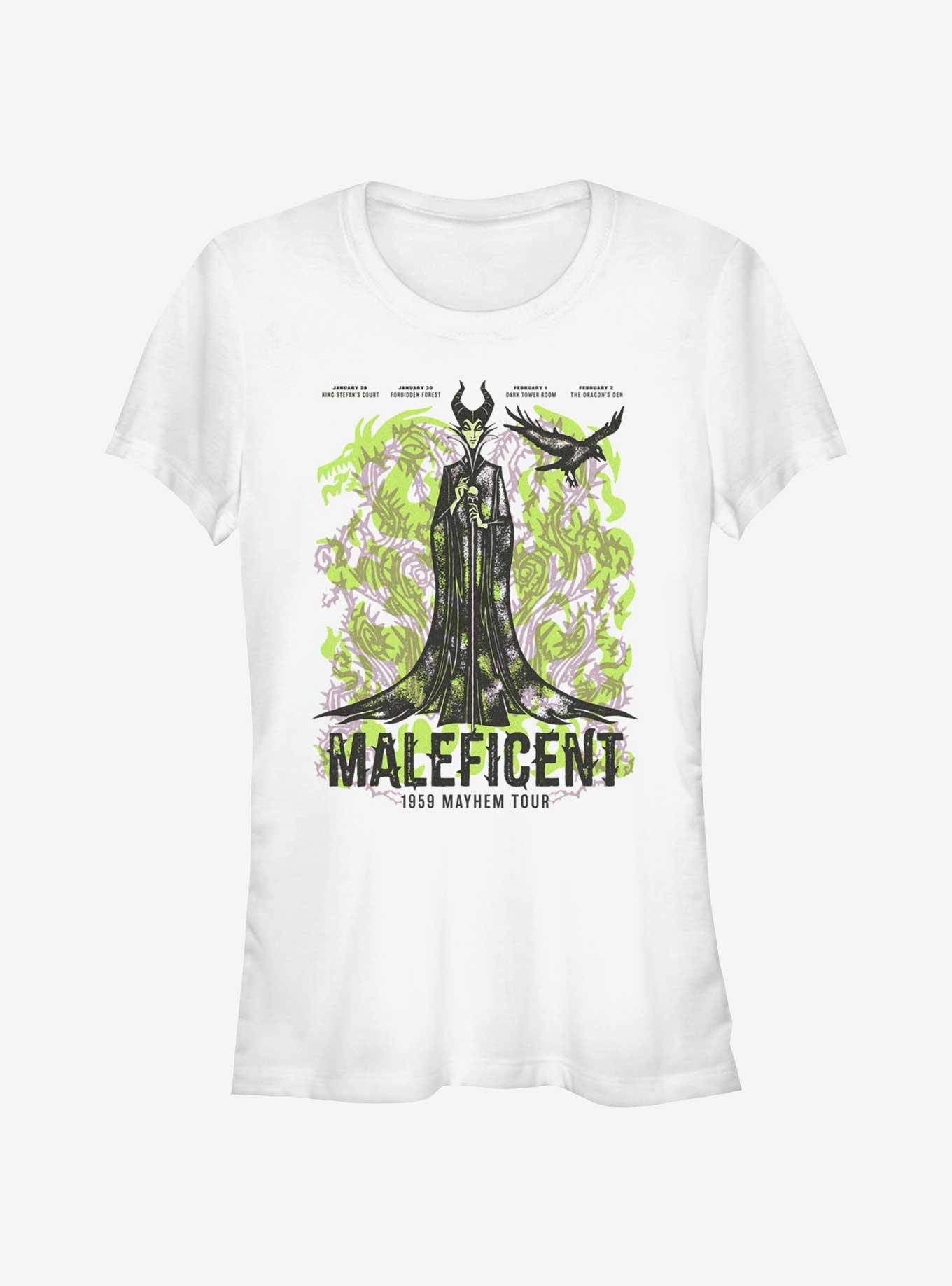 Disney Villains Maleficent Mayhem Tour Girls T-Shirt, WHITE, hi-res
