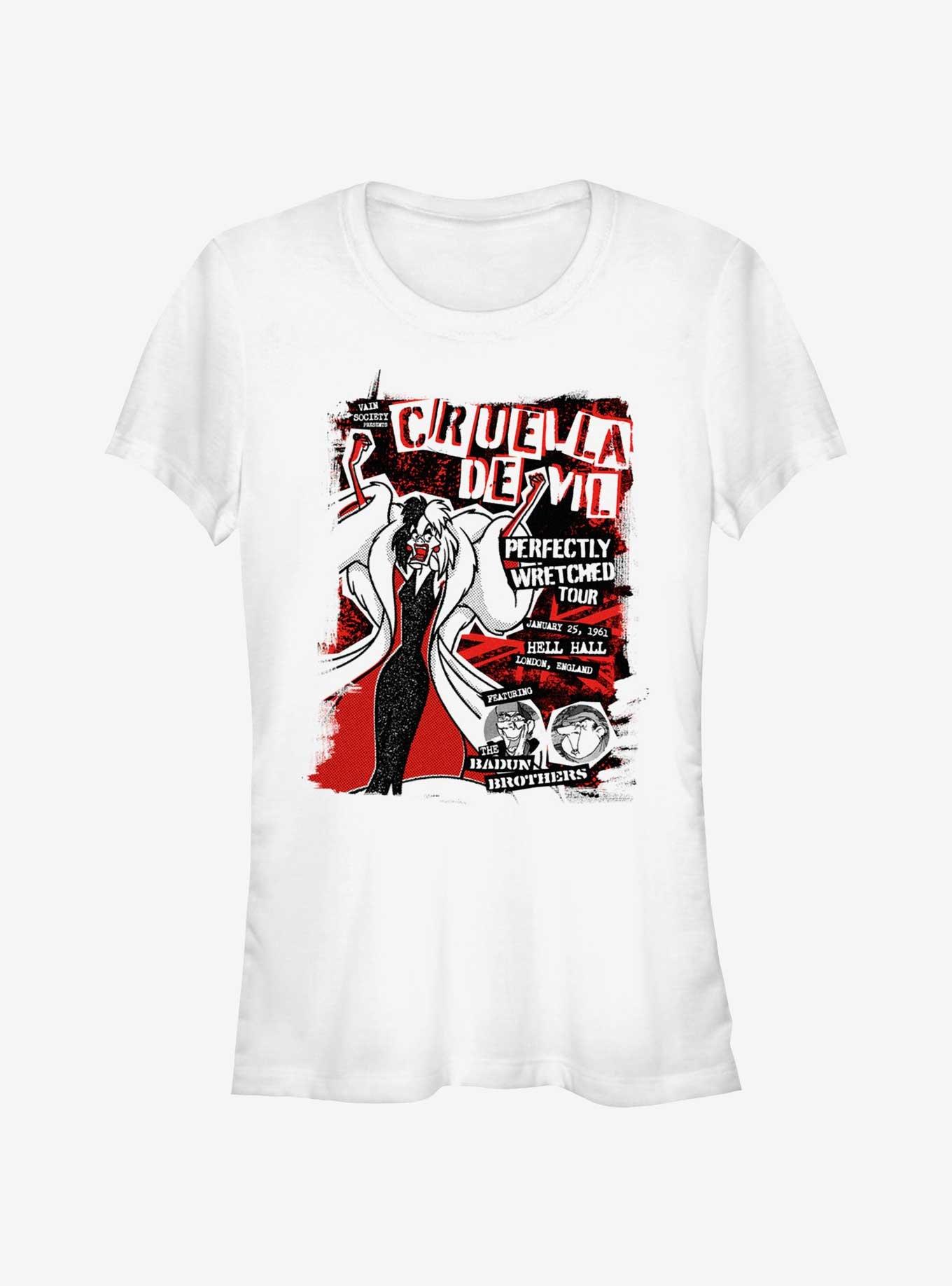 Disney Villains Perfectly Wretched Tour Cruella De Vil Girls T-Shirt, , hi-res