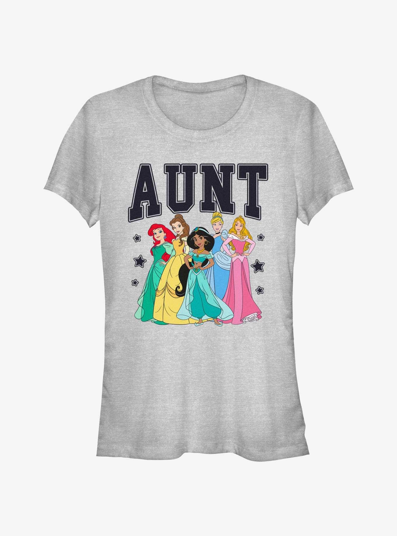 Disney Princesses Aunt Collegiate Girls T-Shirt, ATH HTR, hi-res