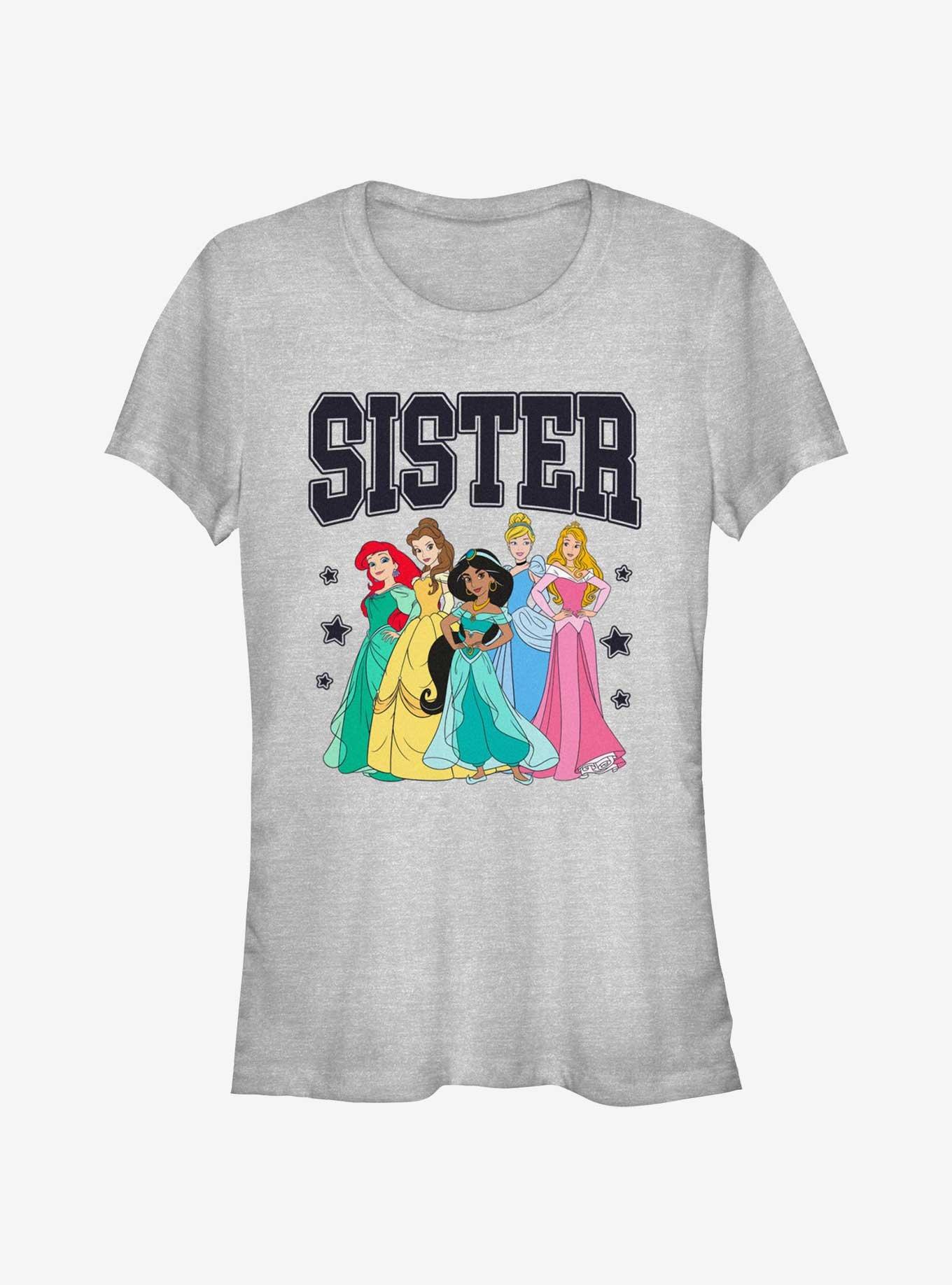 Disney Princesses Sister Collegiate Girls T-Shirt