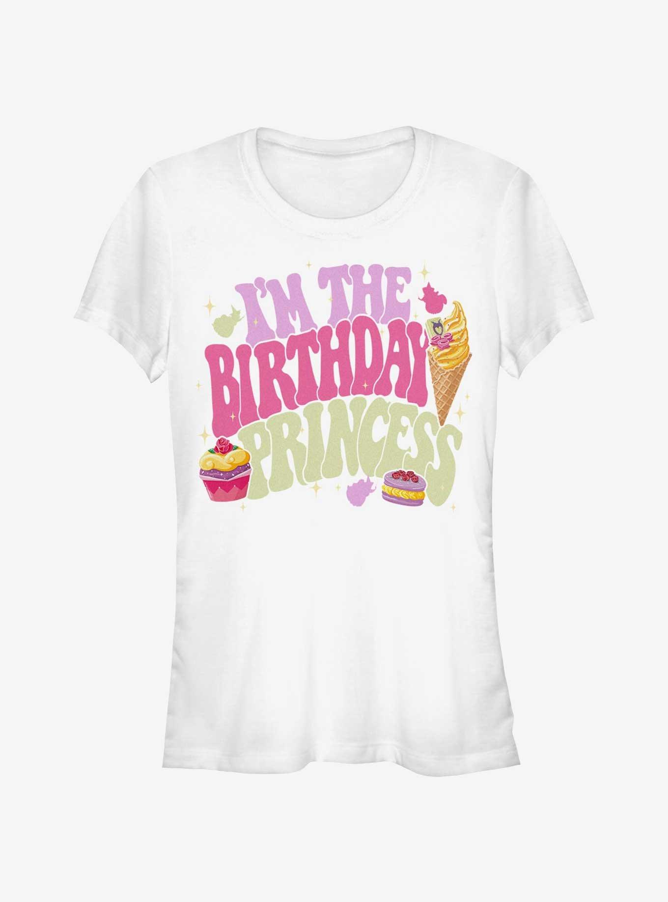 Disney Princesses Birthday Princess Girls T-Shirt, WHITE, hi-res