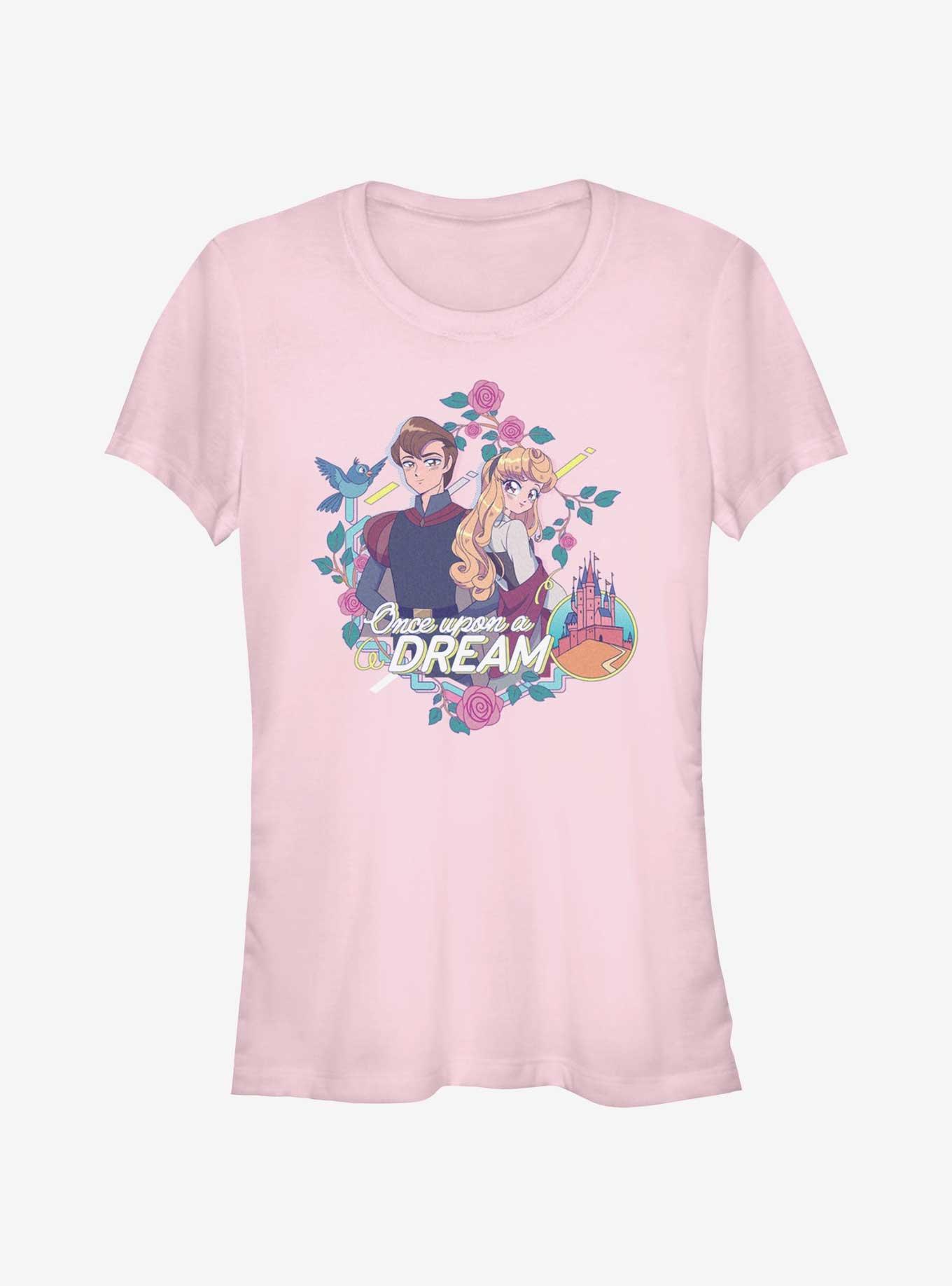 Disney Sleeping Beauty Aurora And Phillip Manga Girls T-Shirt