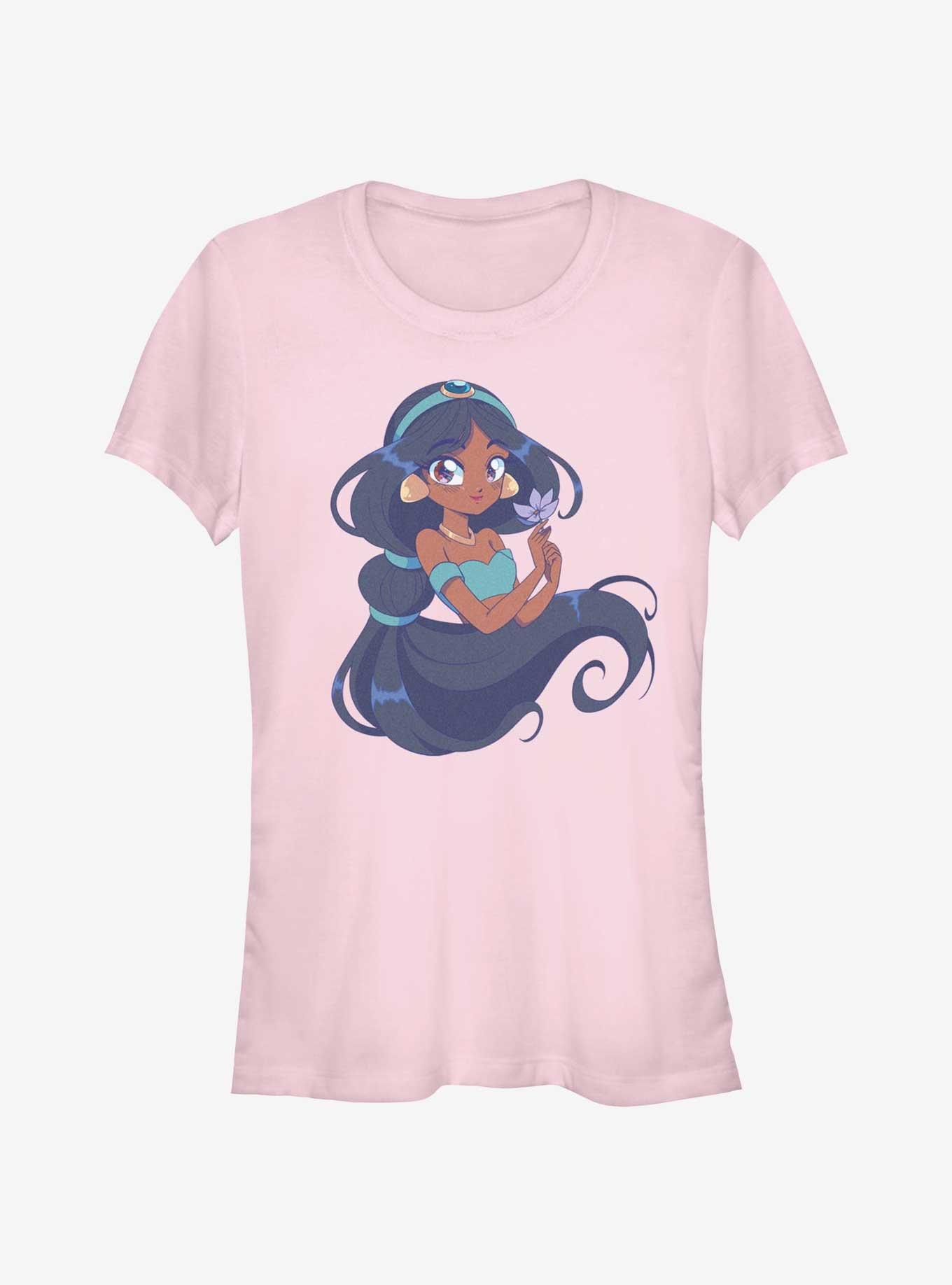 Disney Aladdin Cute Jasmine Manga Version Girls T-Shirt, , hi-res