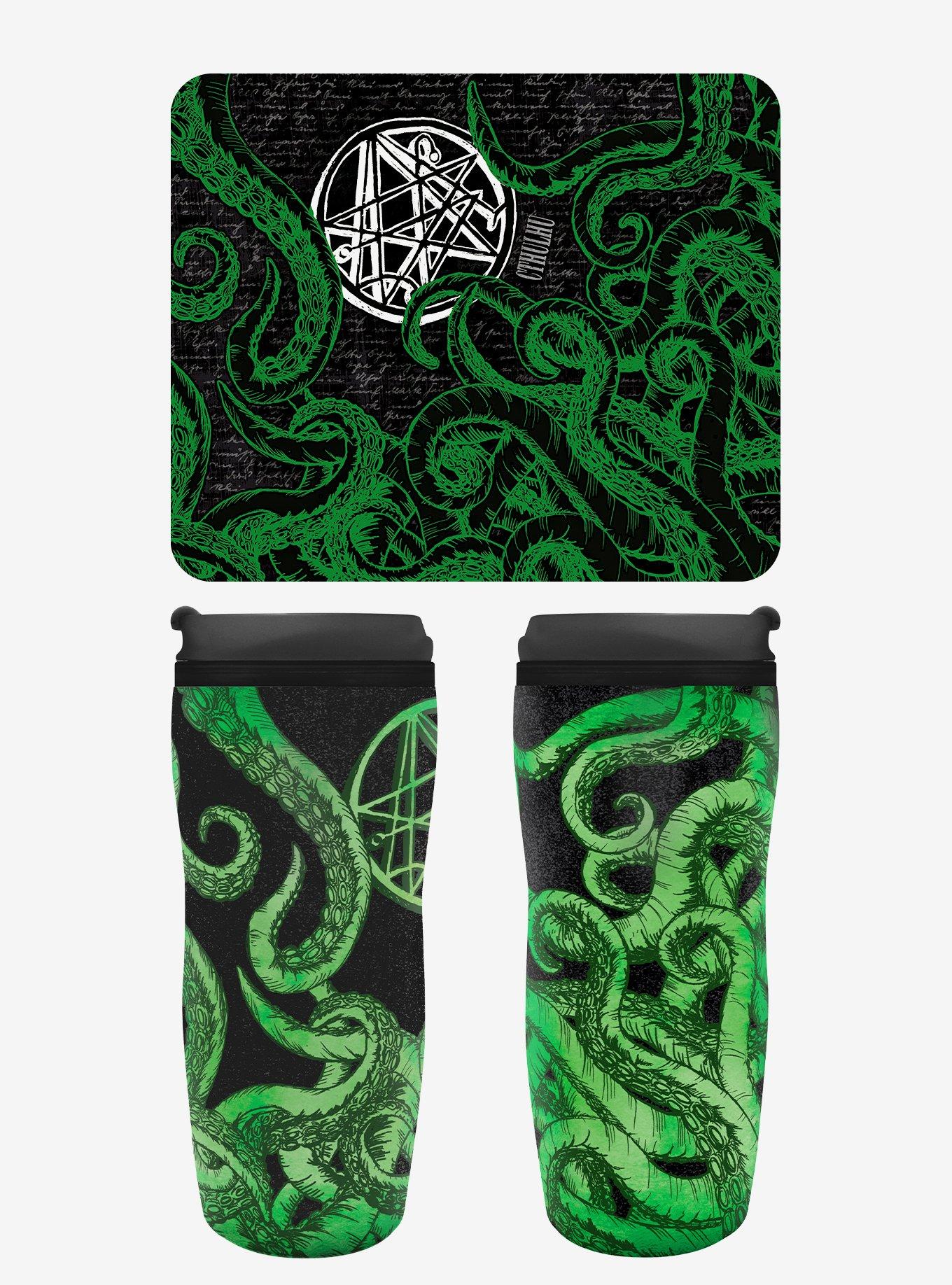 Cthulhu Mousepad and Tumbler Bundle, , hi-res