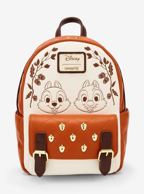 disney leather backpack womens Loungefly Beauty and the Beast Triple Pocket Mini zipper and magnet closure Disney Backpack black womens New
