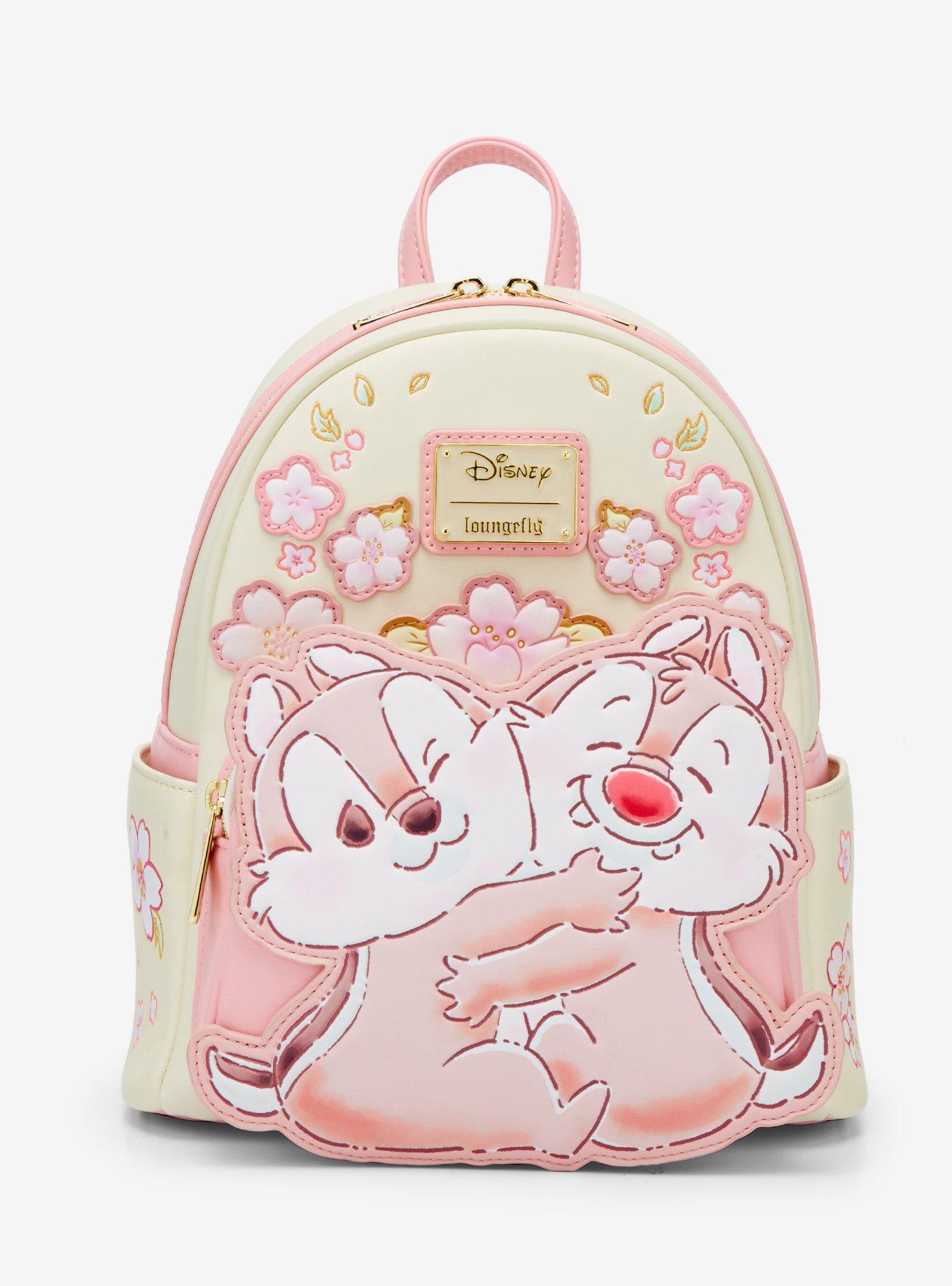 Loungefly Disney Chip 'N' Dale Cherry Blossom Mini Backpack