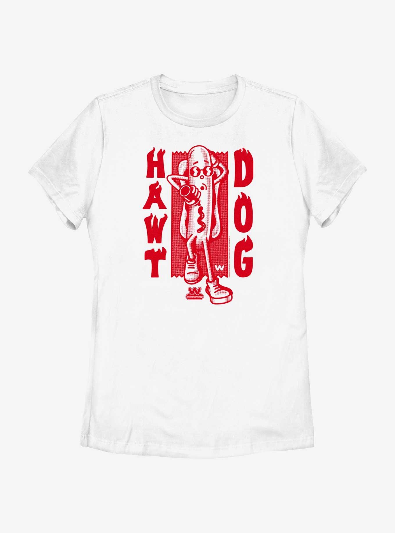 Wienerschnitzel Hawt Dog Womens T-Shirt, WHITE, hi-res